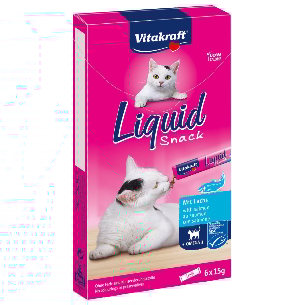 Vitakraft Cat liquid Snack Lachs 3x6 Stk