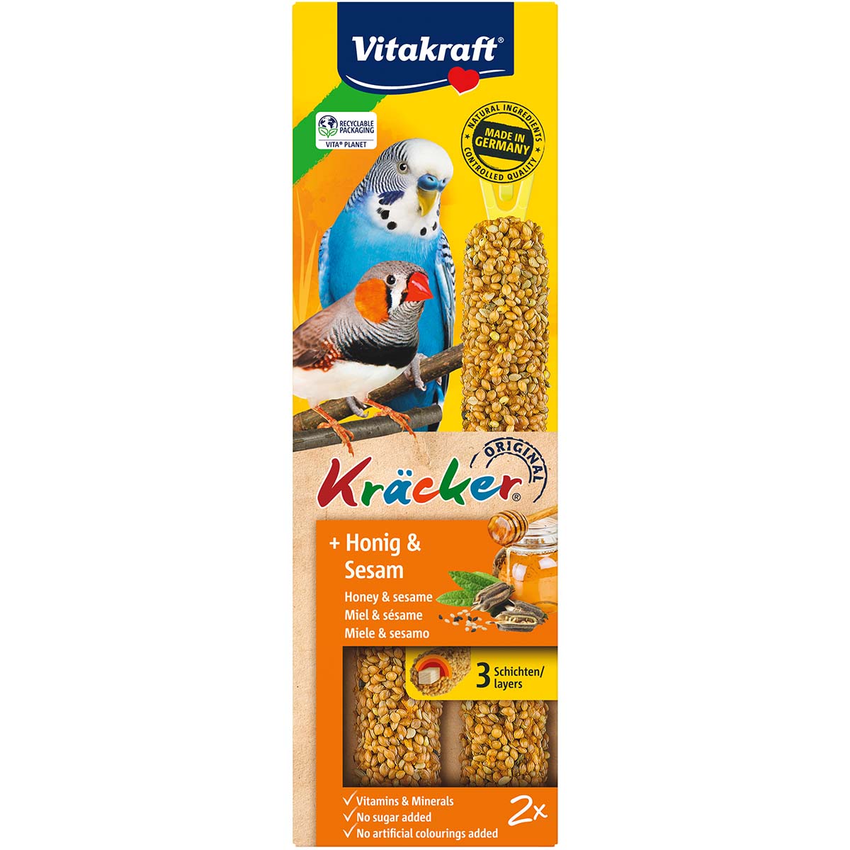 Vitakraft Kräcker Honig & Sesam 2 Stück