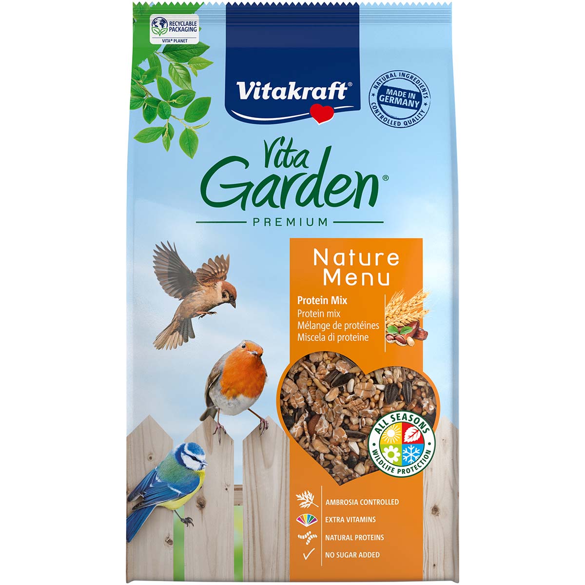 Vitakraft Vogelfutter Vita Garden Protein Mix 1kg