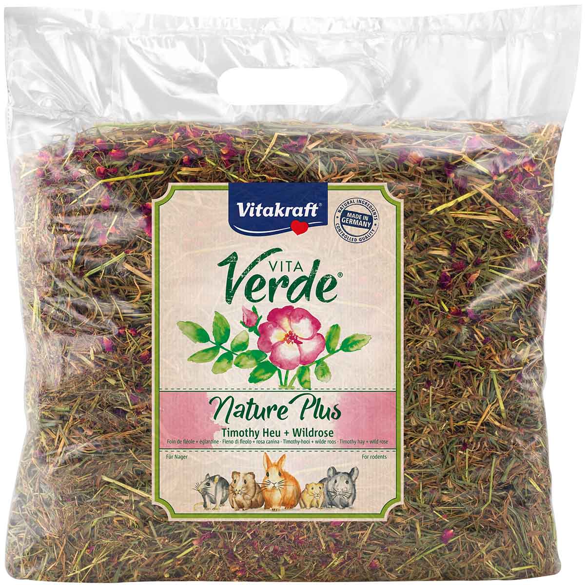 Vitakraft Vita Verde Heu & Wildrose 500g