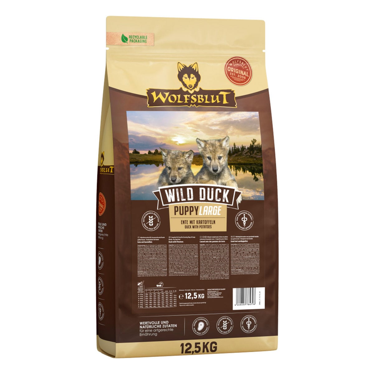 Wolfsblut Wild Duck Puppy Large Breed 12,5kg