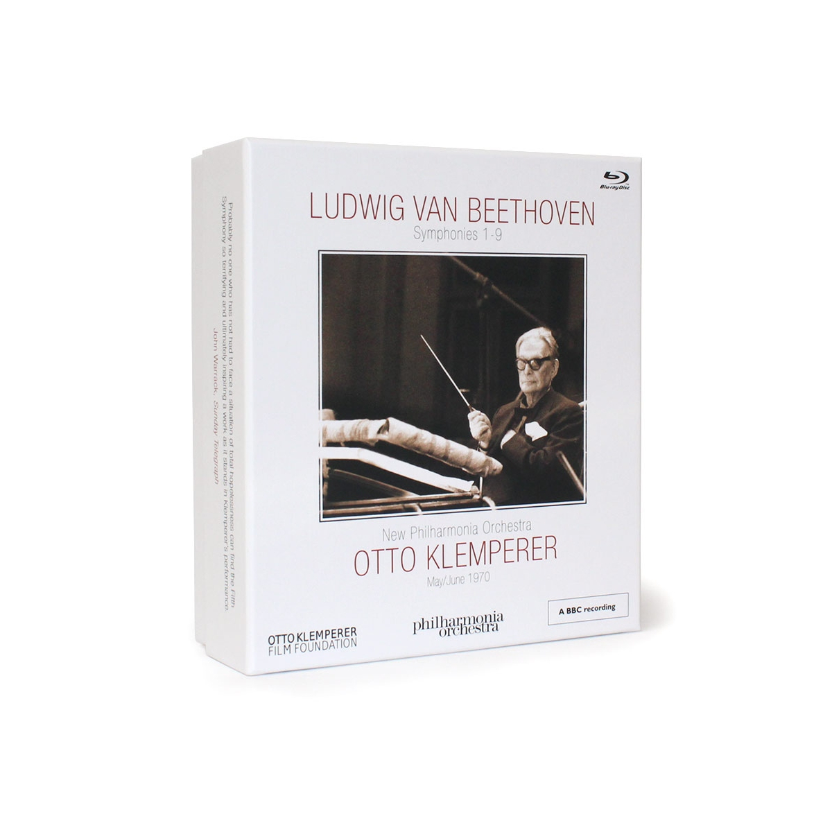 Otto Klemperer - New Philharmonia Orchestra Box - Ludwig van Beethoven: Sinfonien 1-9 (Limitierte Luxusausgabe). Zweitausendeins Edition Musik.