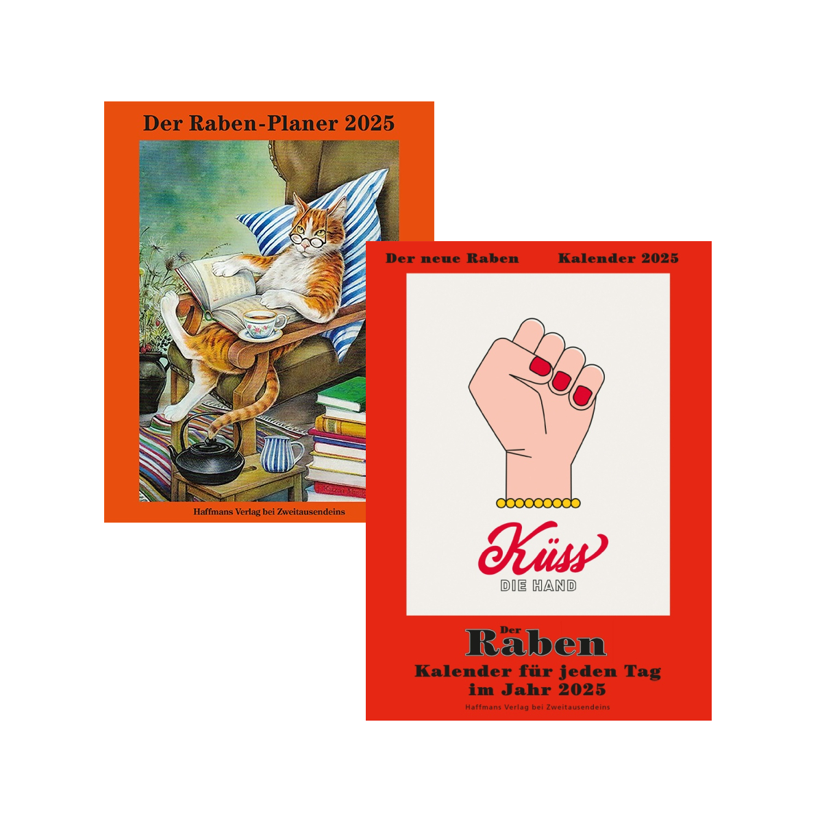 Raben-Kalender & -Planer 2025 Paket.