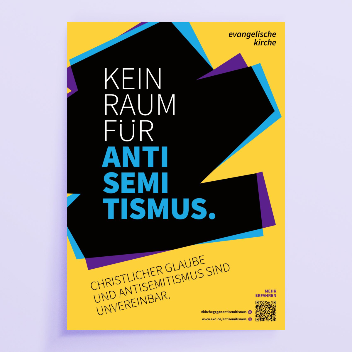 A3-Plakat: Kein Raum für Antisemitismus