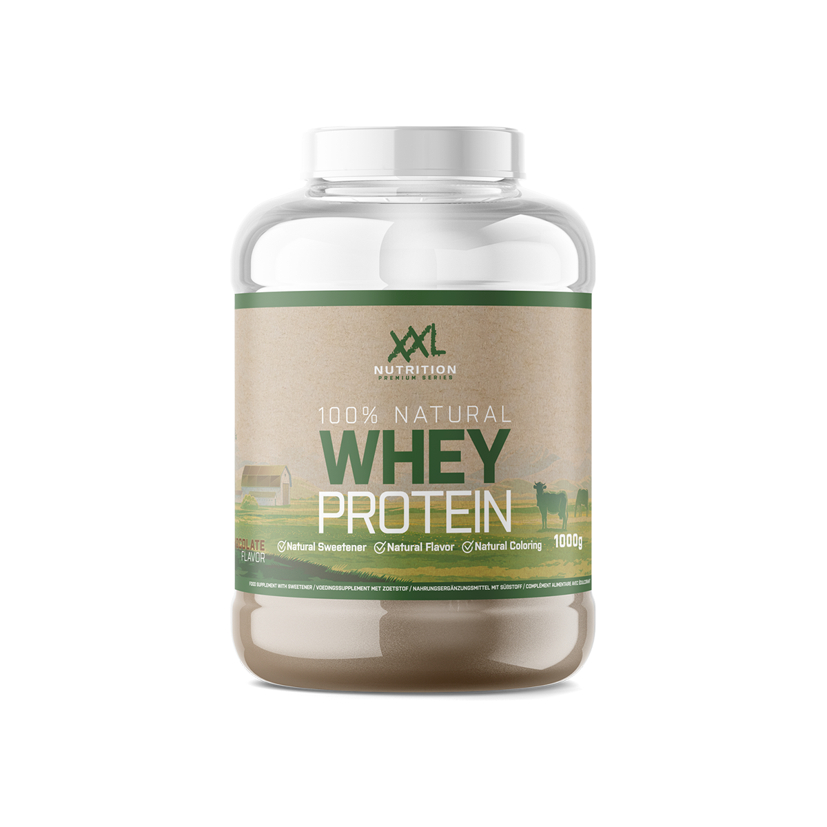 XXL Nutrition 100% Natural Whey Protein - Chocolade - 1000 gram