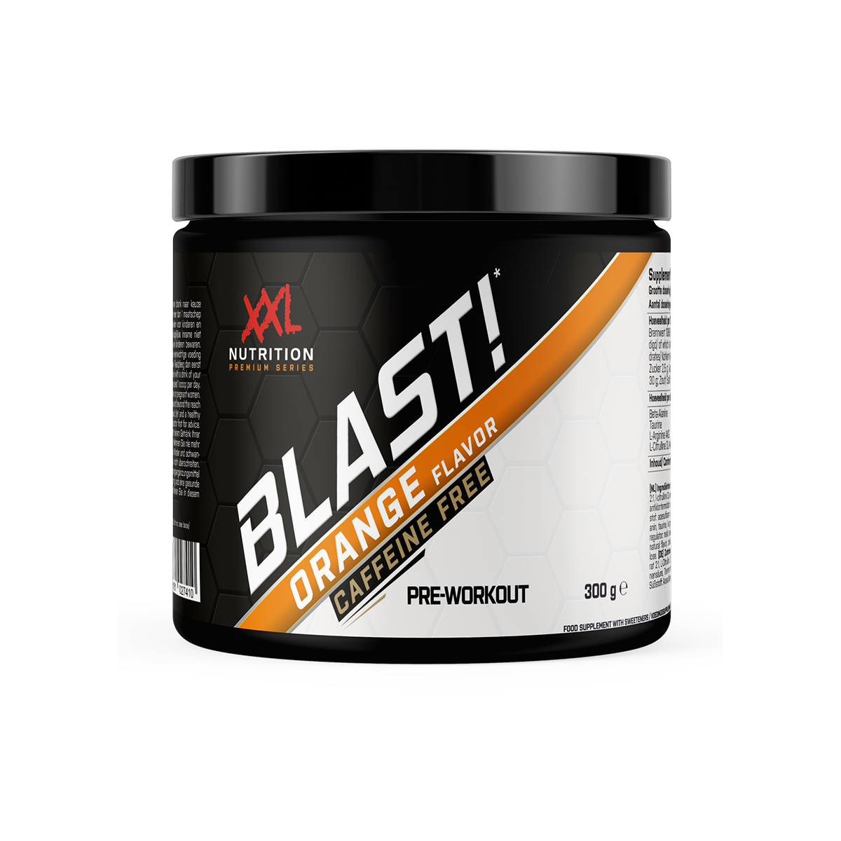 XXL Nutrition Blast! Pre Workout - Orange (koffeinfrei) - 300 Gramm