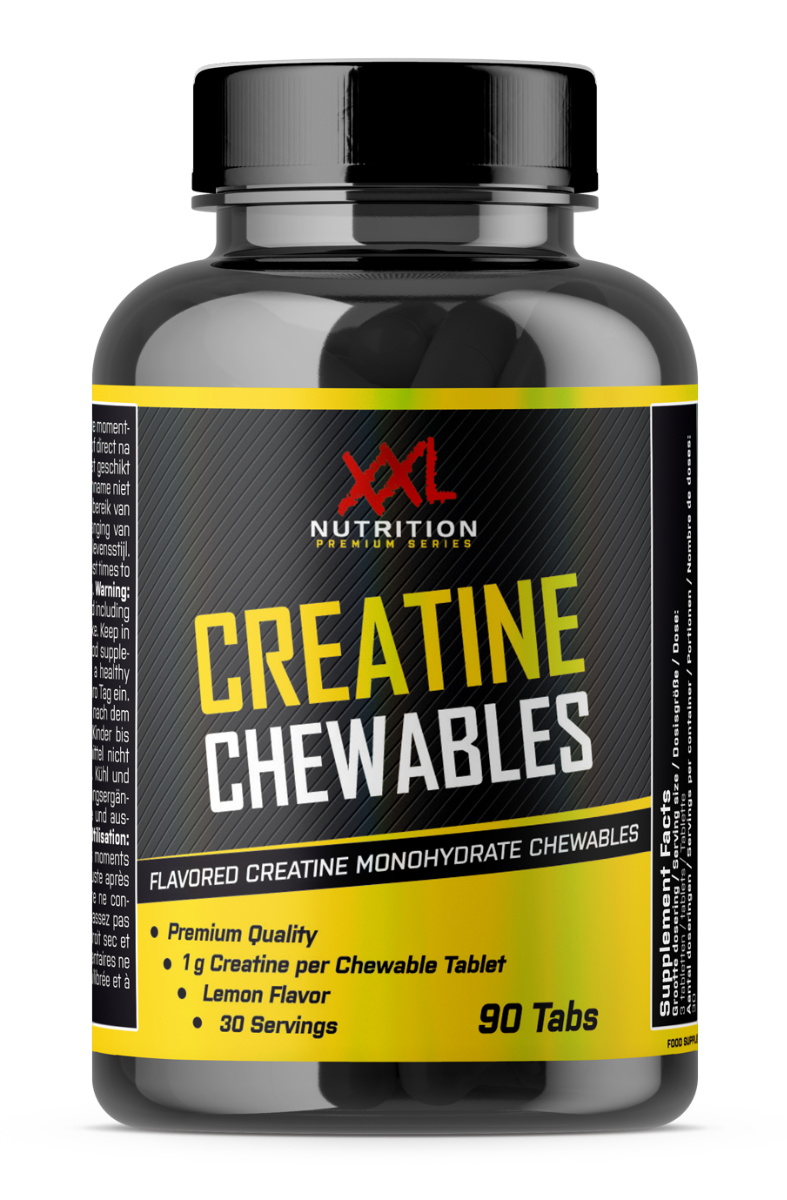 XXL Nutrition Kreatin-Monohydrat - 1000 mg - 90 Kautabletten