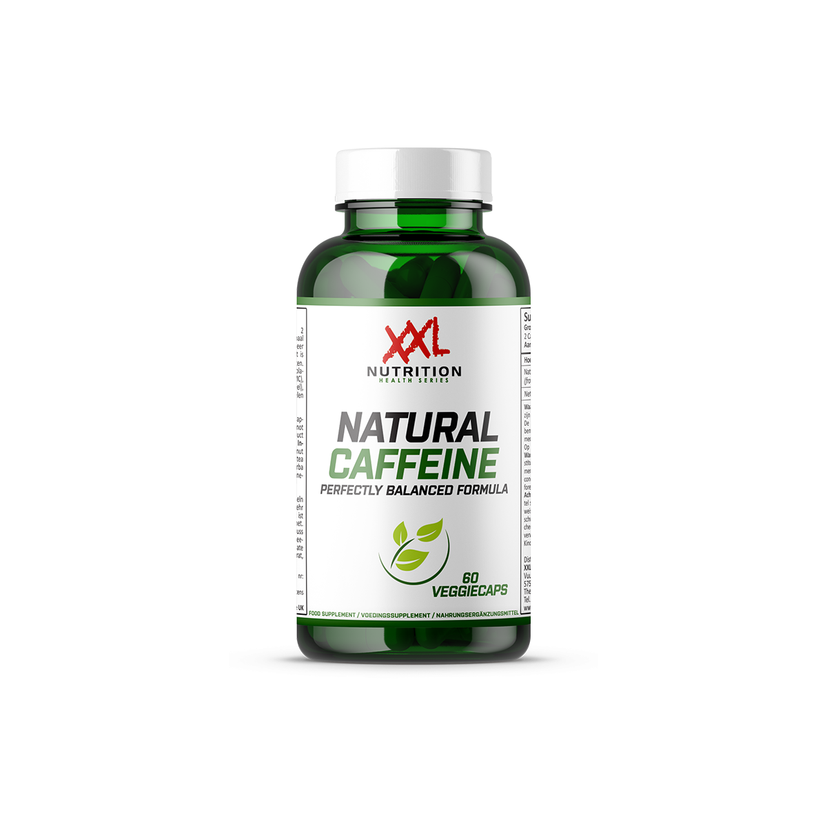 XXL Nutrition Natural Koffein - 100 mg - 60 Kapseln