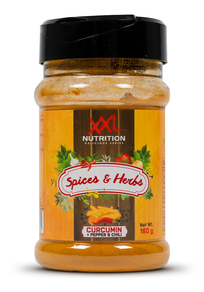 XXL Nutrition Gewürze & Kräuter - Kurkuma Pfeffer & Chili - 160 Gramm
