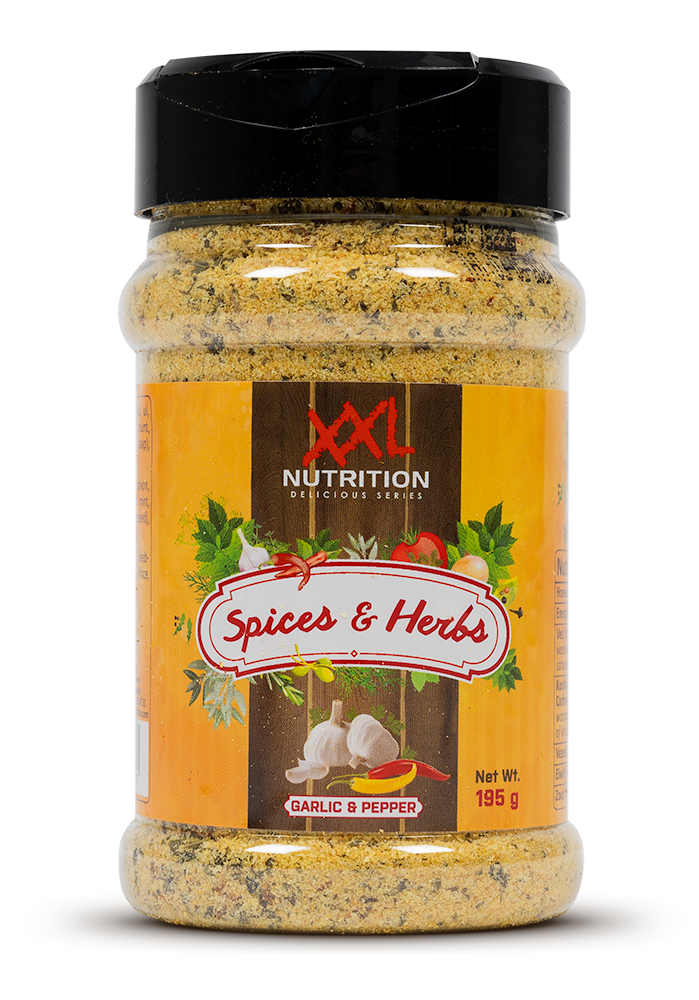 XXL Nutrition Gewürze & Kräuter - Knoblauch & Pfeffer - 195 Gramm