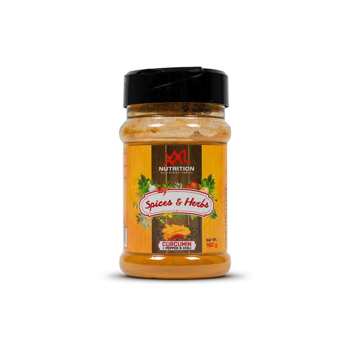 XXL Nutrition Gewürze & Kräuter - Kurkuma Pfeffer & Chili - 160 Gramm