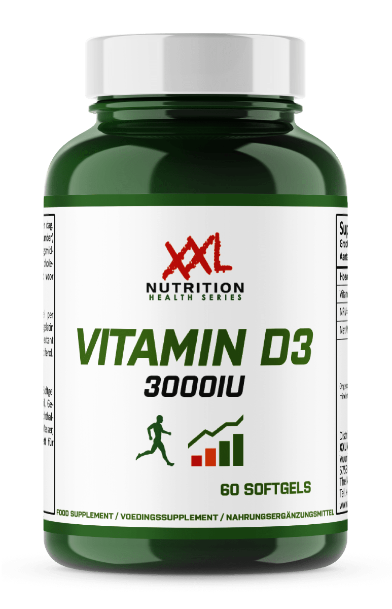 XXL Nutrition Vitamine D3 3000IU 60 gelcaps