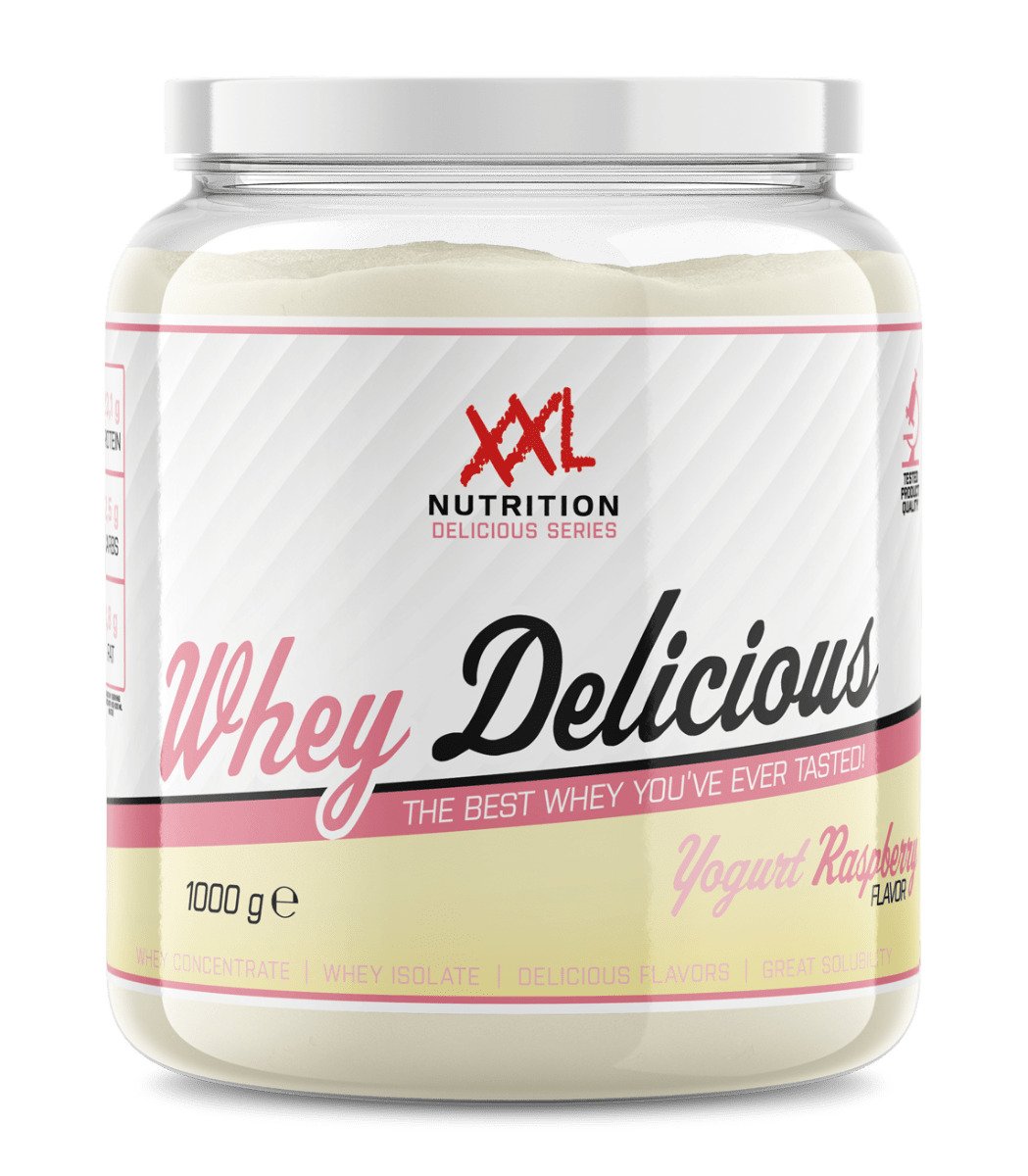 XXL Nutrition Whey Delicious - 1000 Gramm - Himbeer Joghurt (Limited Edition)