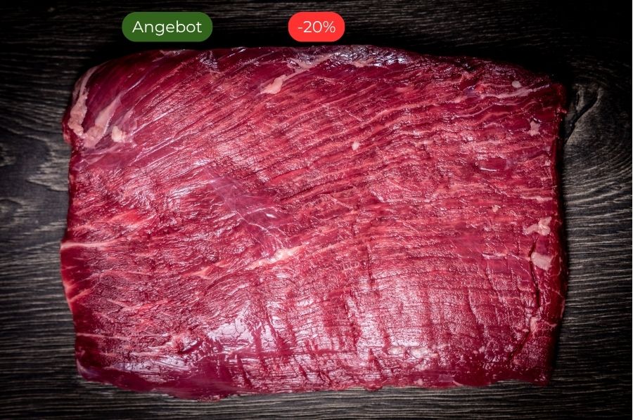 Flanksteak | Rindersteak aus der Flanke | Beef | Sehr aromatisches und flaches Steak für Steakliebhaber