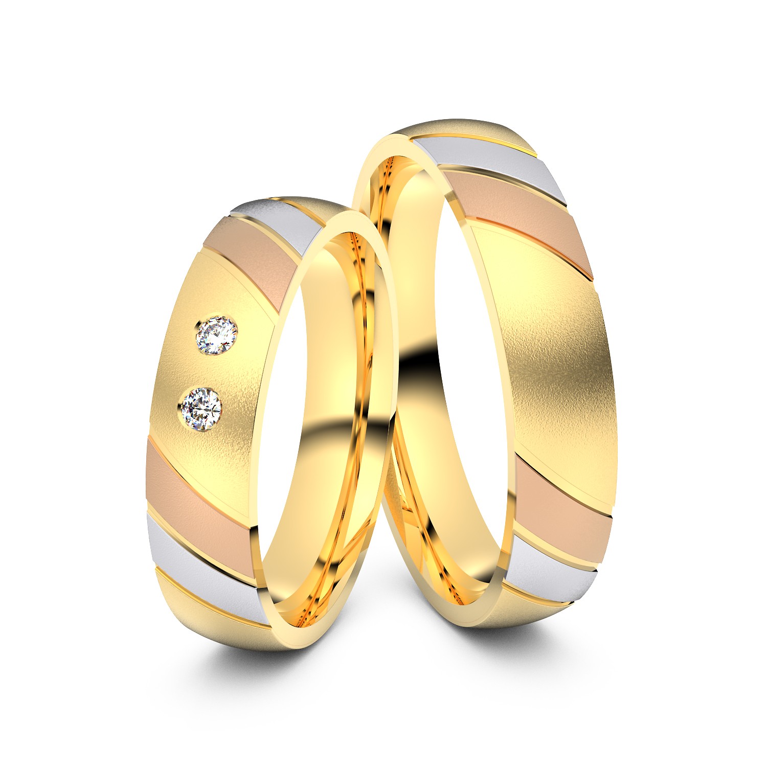 Modell TR396 585er Gelbgold-Weissgold-Rotgold - 82267