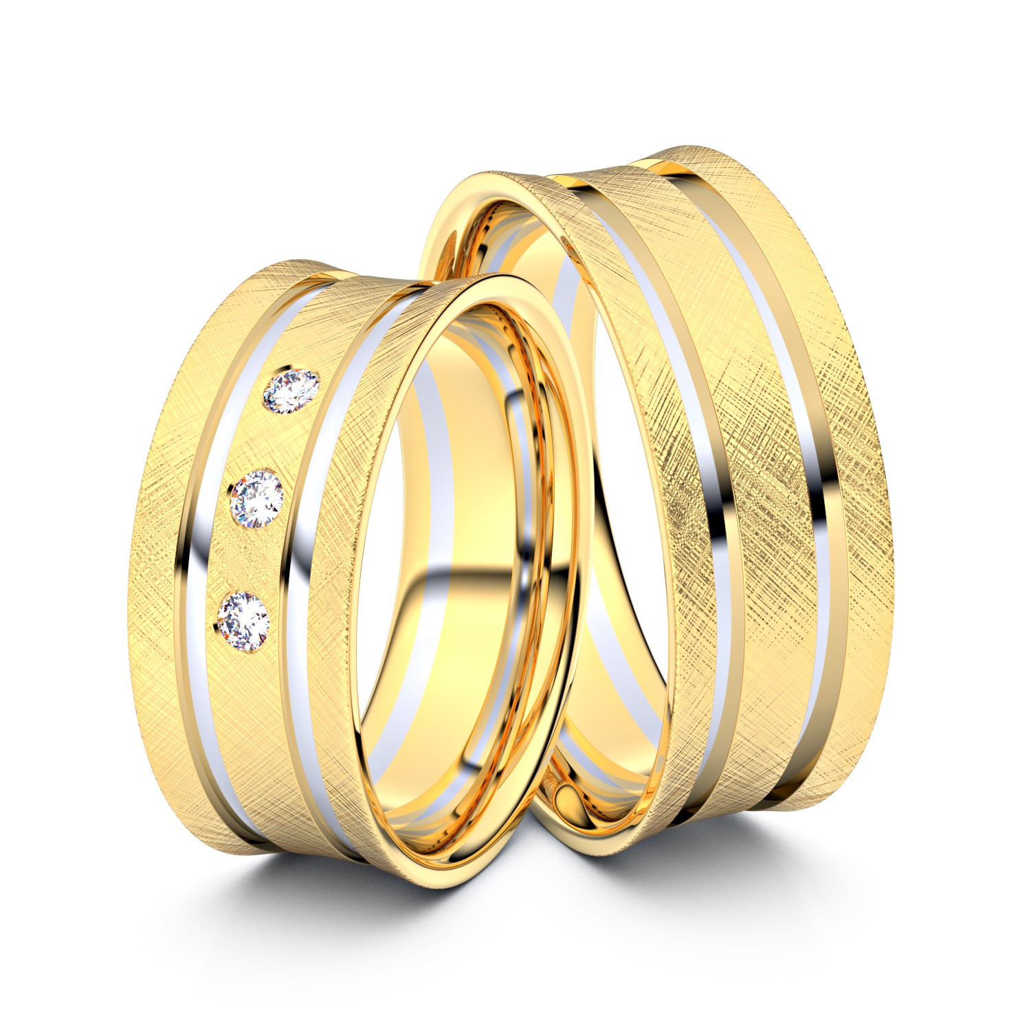 Modell TR008 585er Gelbgold-Weißgold - 23622