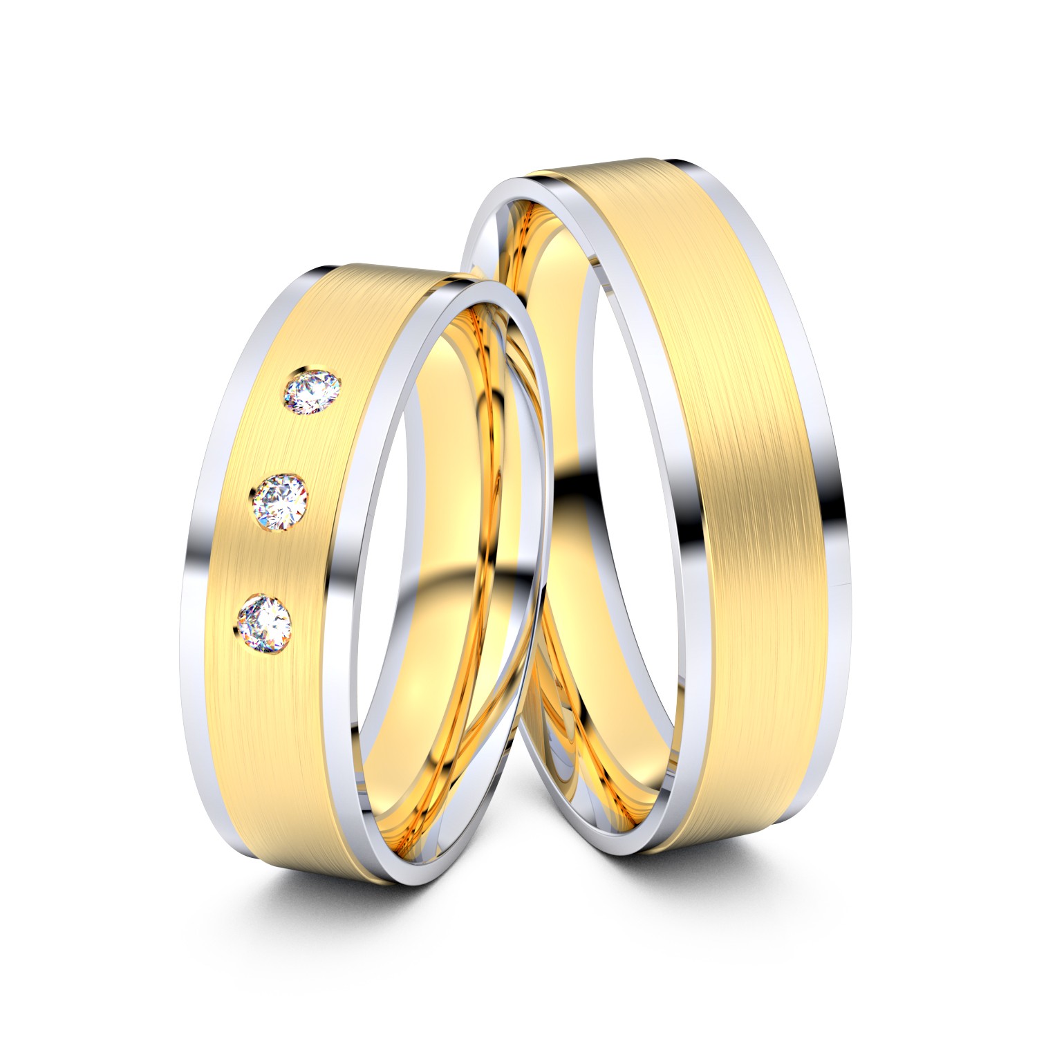 Modell TR082 750er Gelbgold-Weißgold - 26853