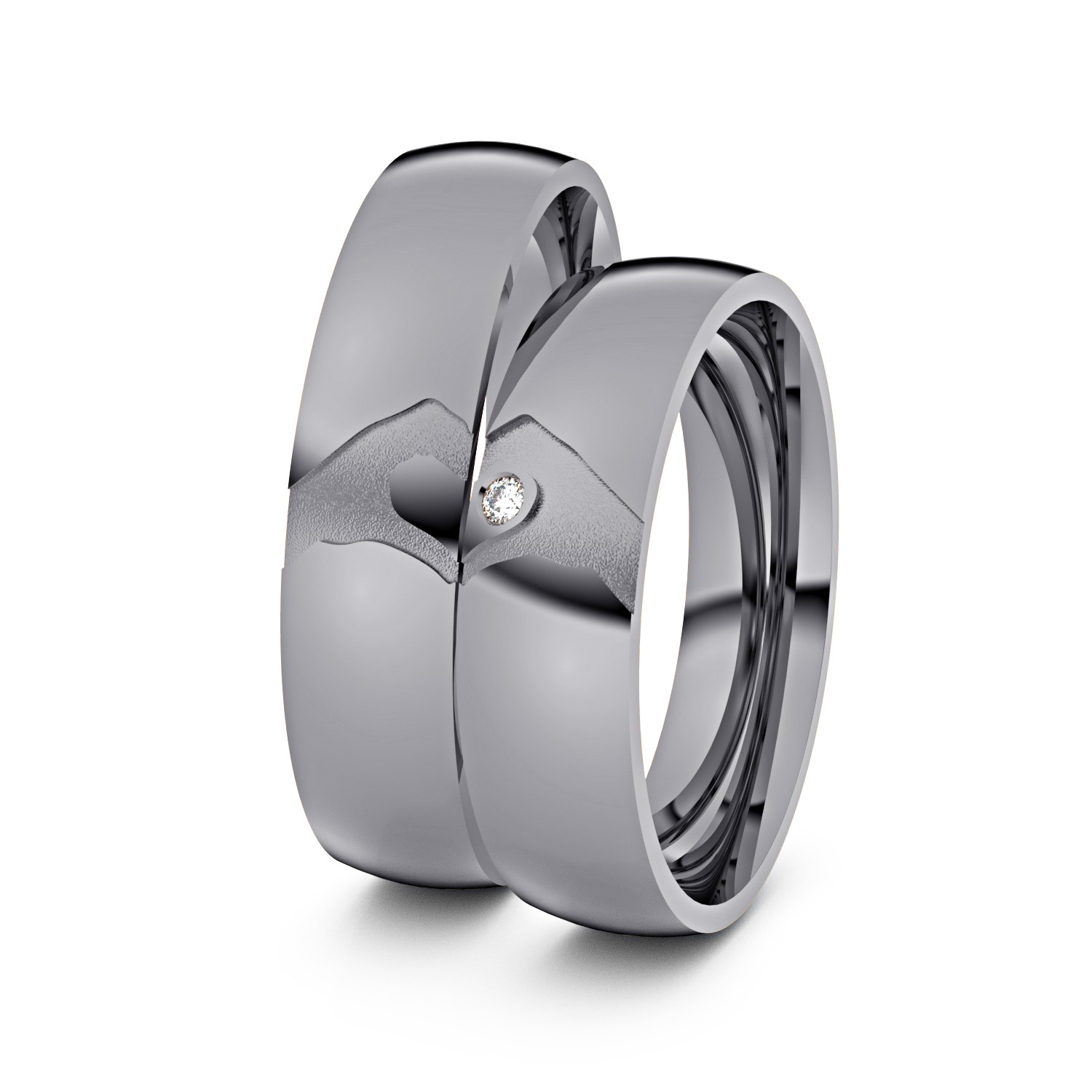 Modell TR279 Hand und Herz 999er Tantal - 84212