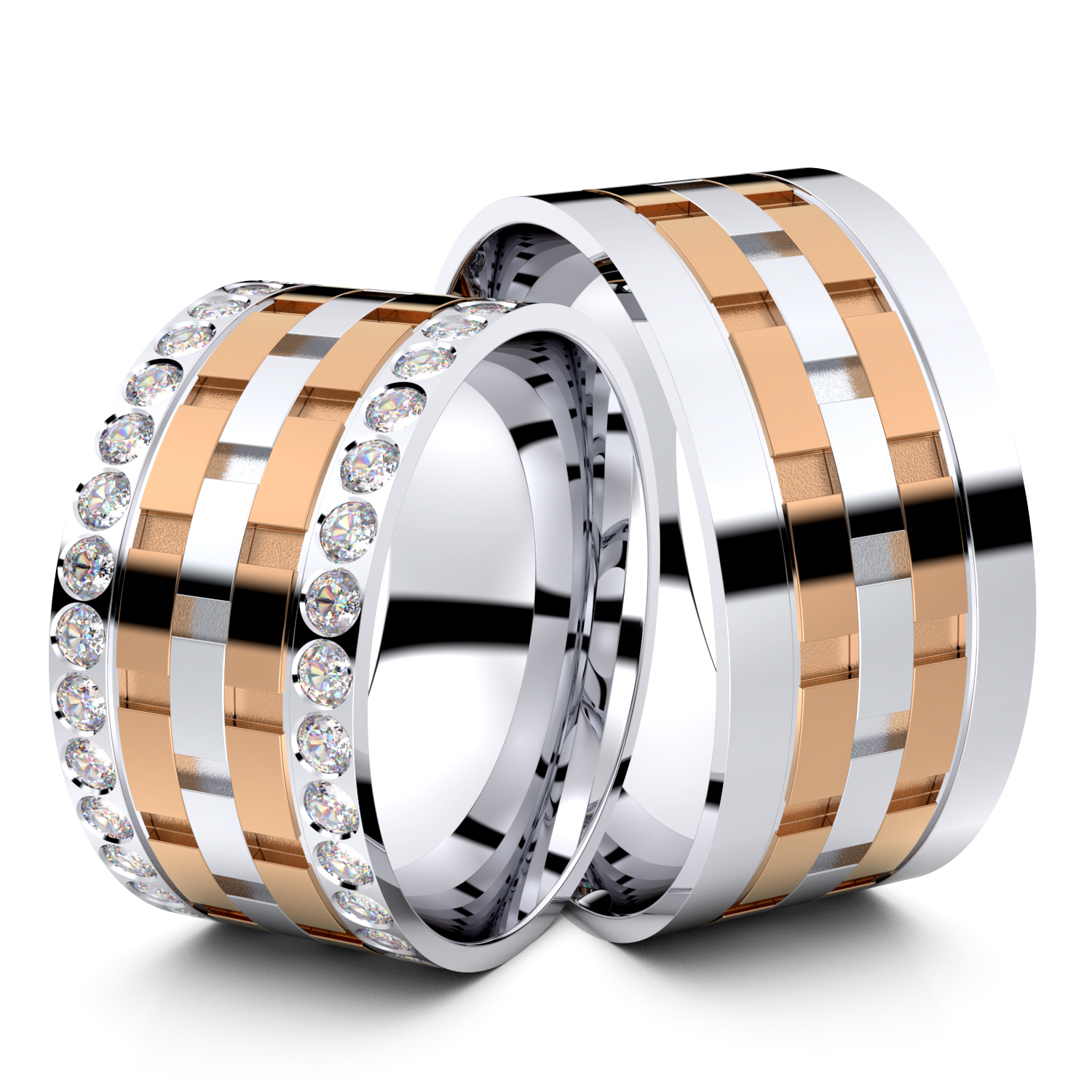 Modell TR063 585er Weißgold-Rotgold - 26055