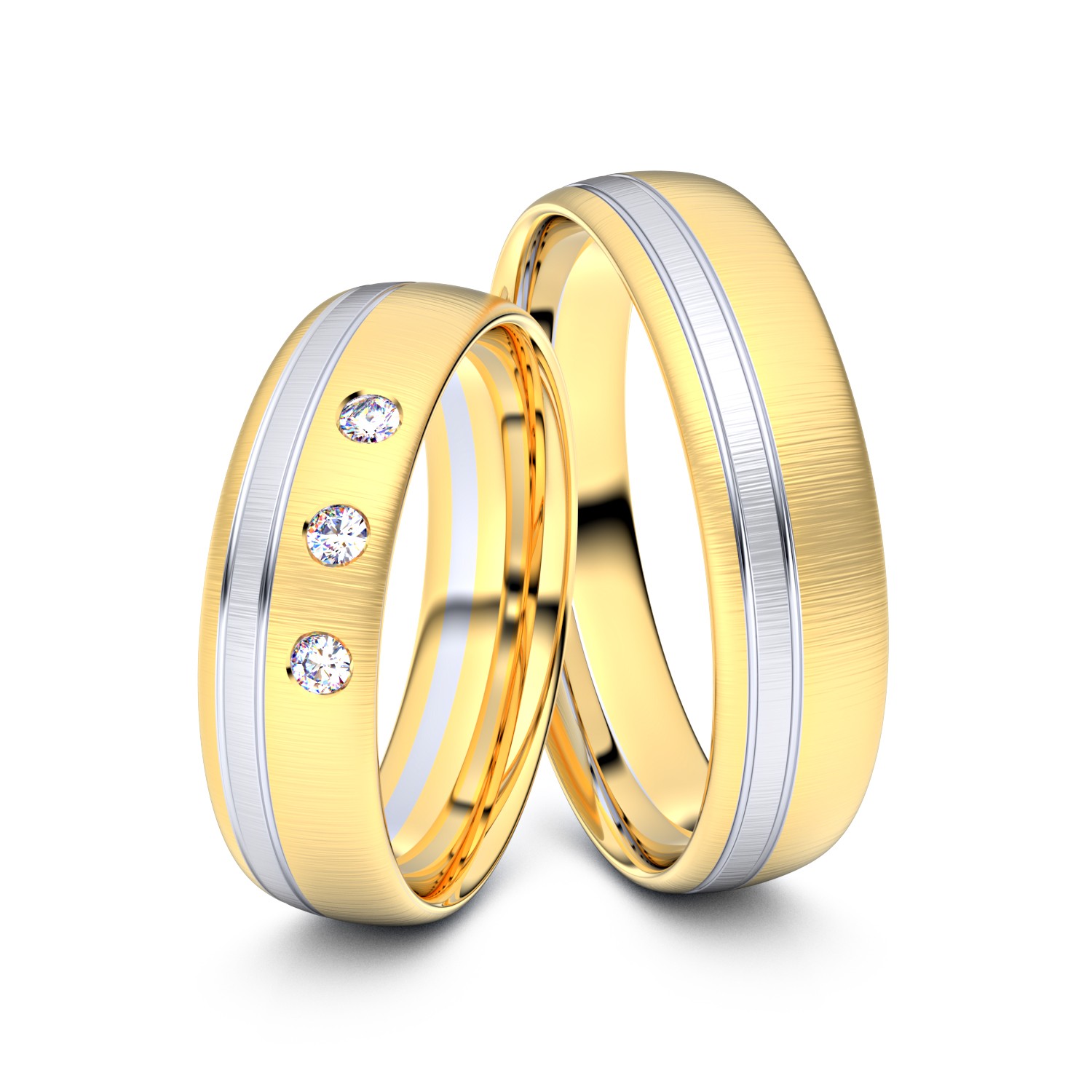 Modell TR248 585er Gelbgold-Weißgold - 33639