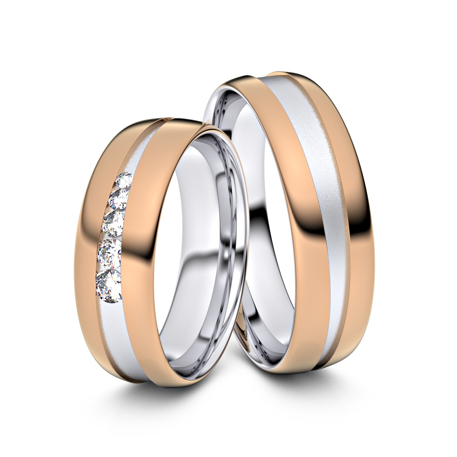 Modell TR241 585er Rotgold-Weißgold - 33369