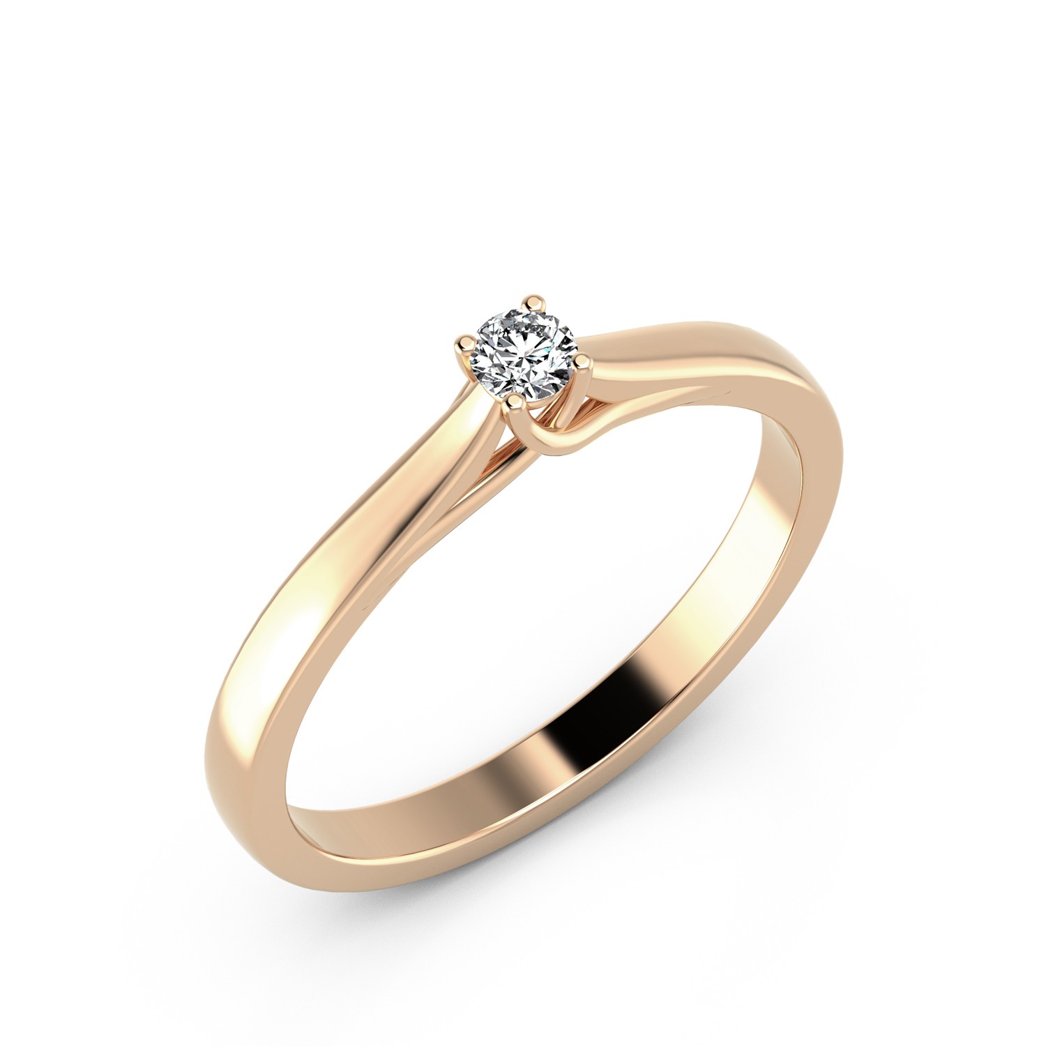 VR014 750er Roségold 1x0.10ct. - 45461