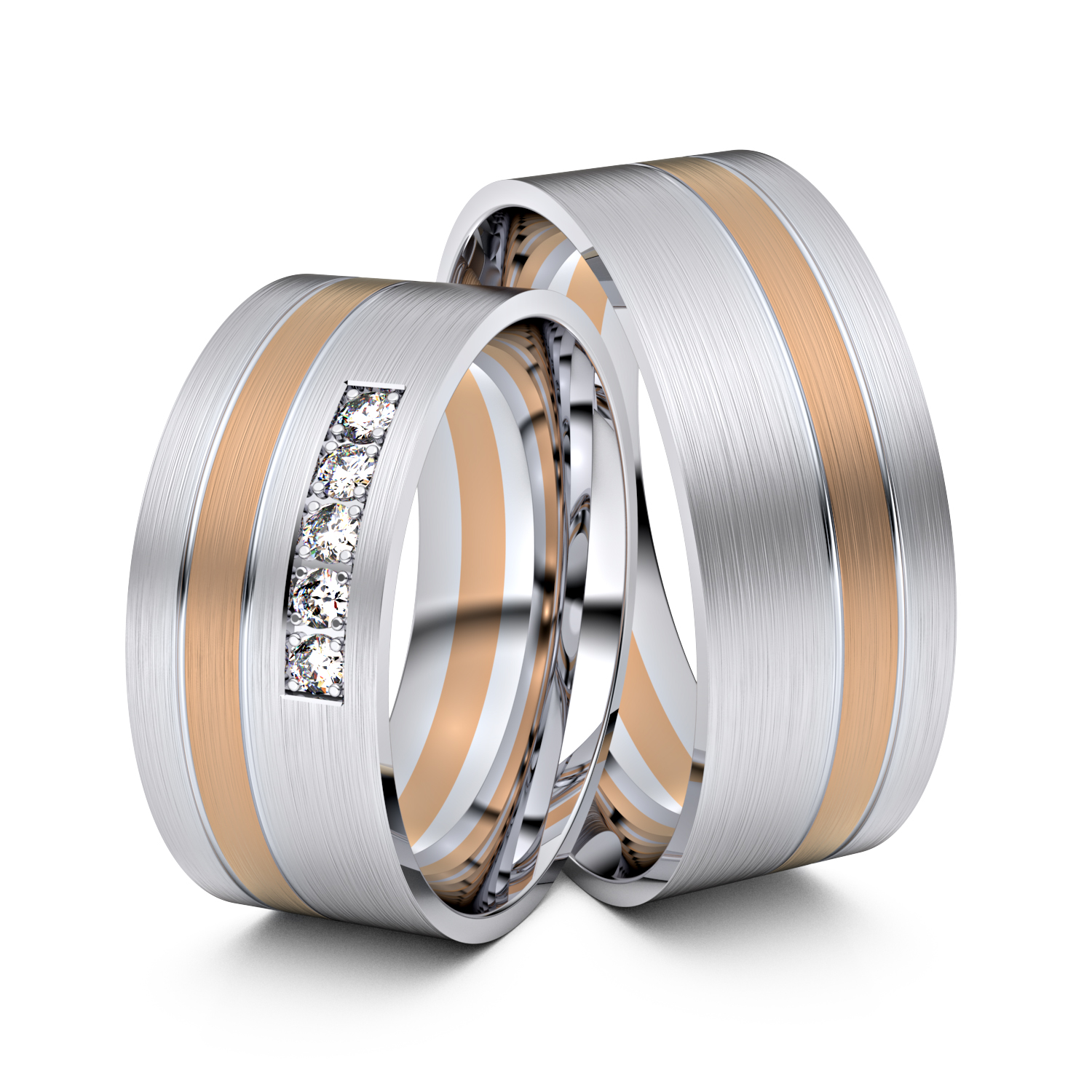 Modell TR041 750er Weißgold-Rotgold - 25194