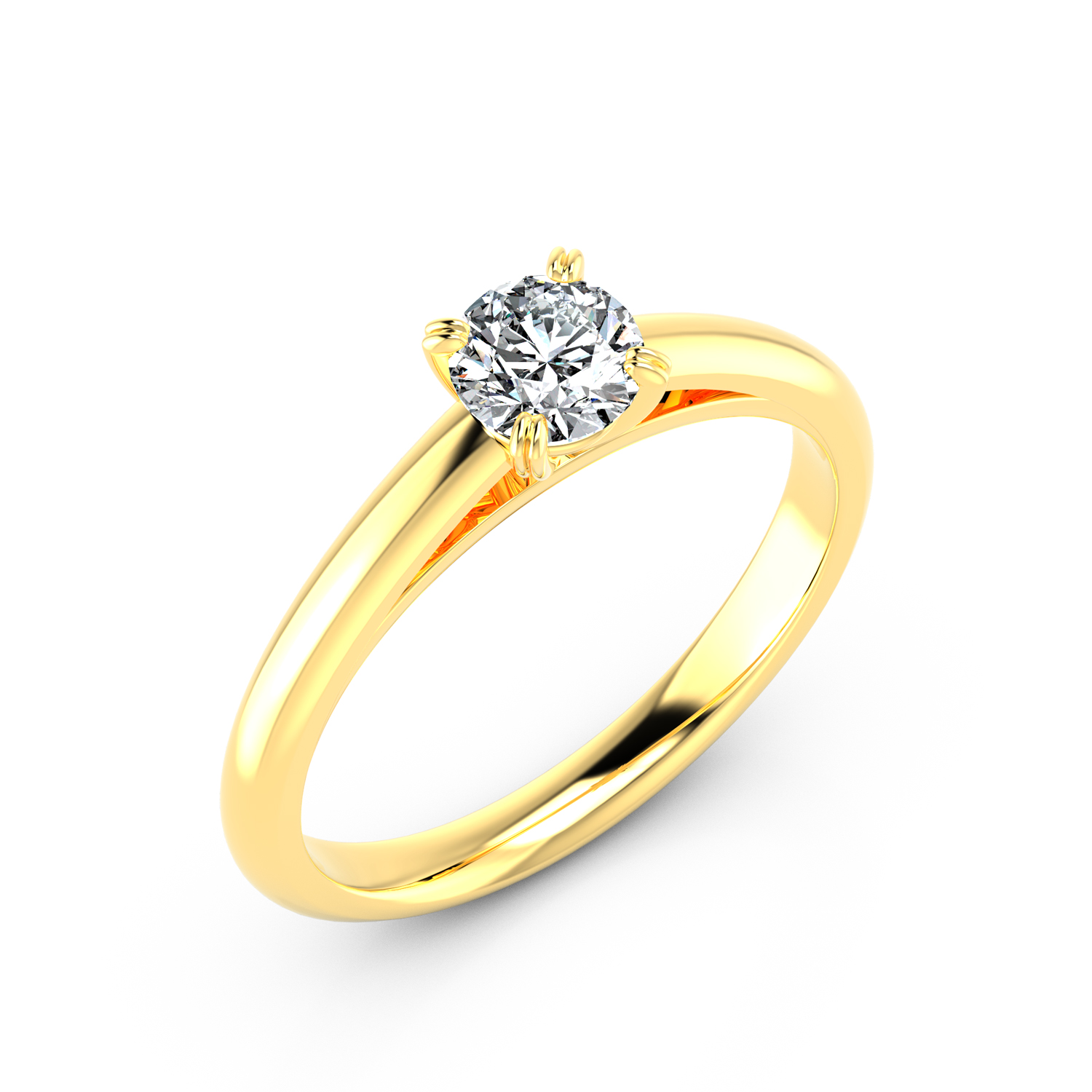 VR025 585er Gelbgold 1x0.50ct. - 46807