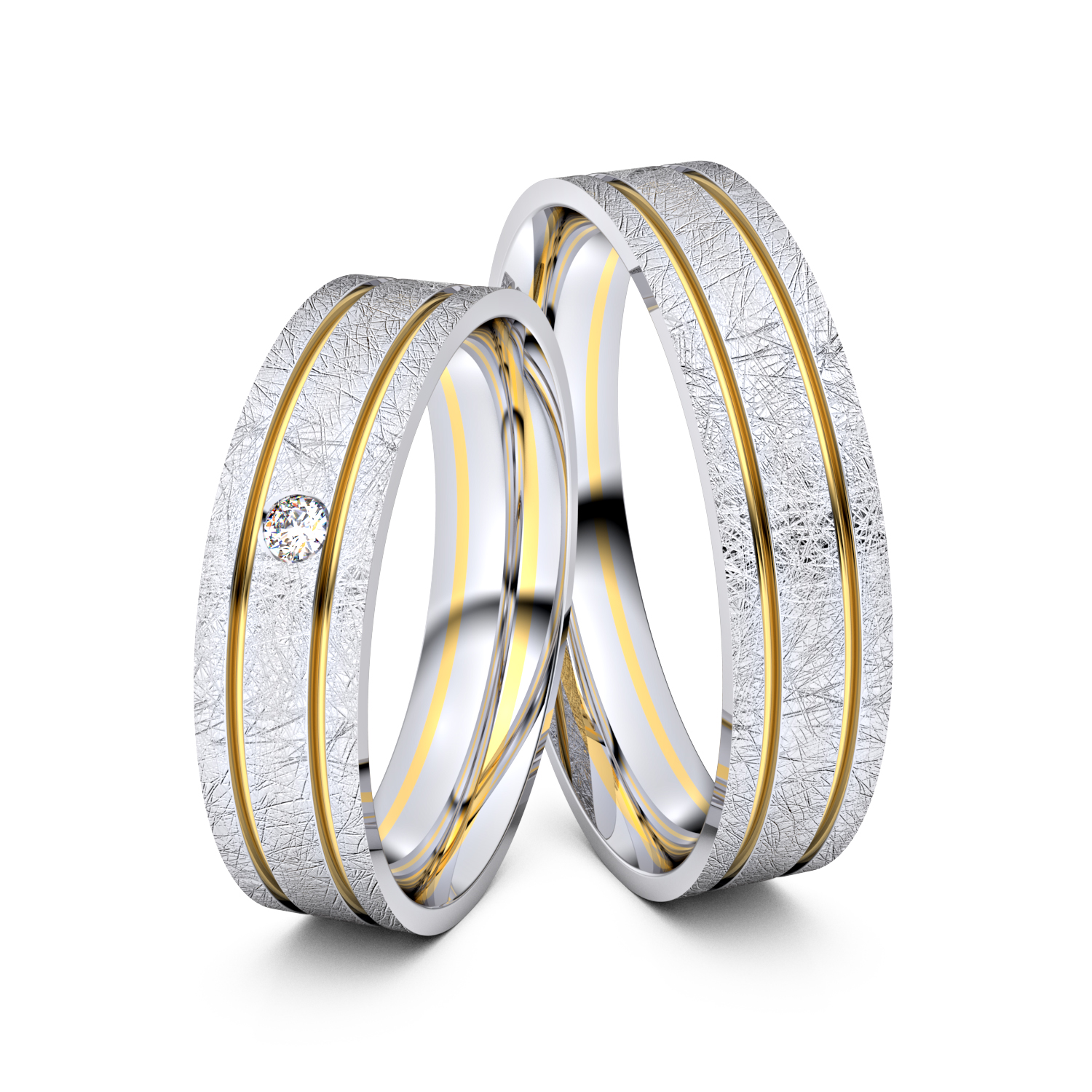 Modell TR191 585er Weißgold-Gelbgold - 31447