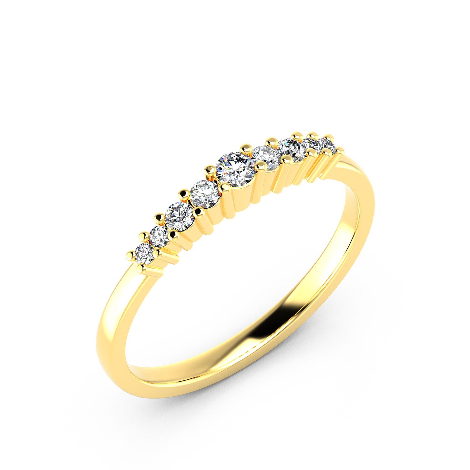 VR012 333er Gelbgold 1x0.06|4x0.025|4x0.01ct. - 45253