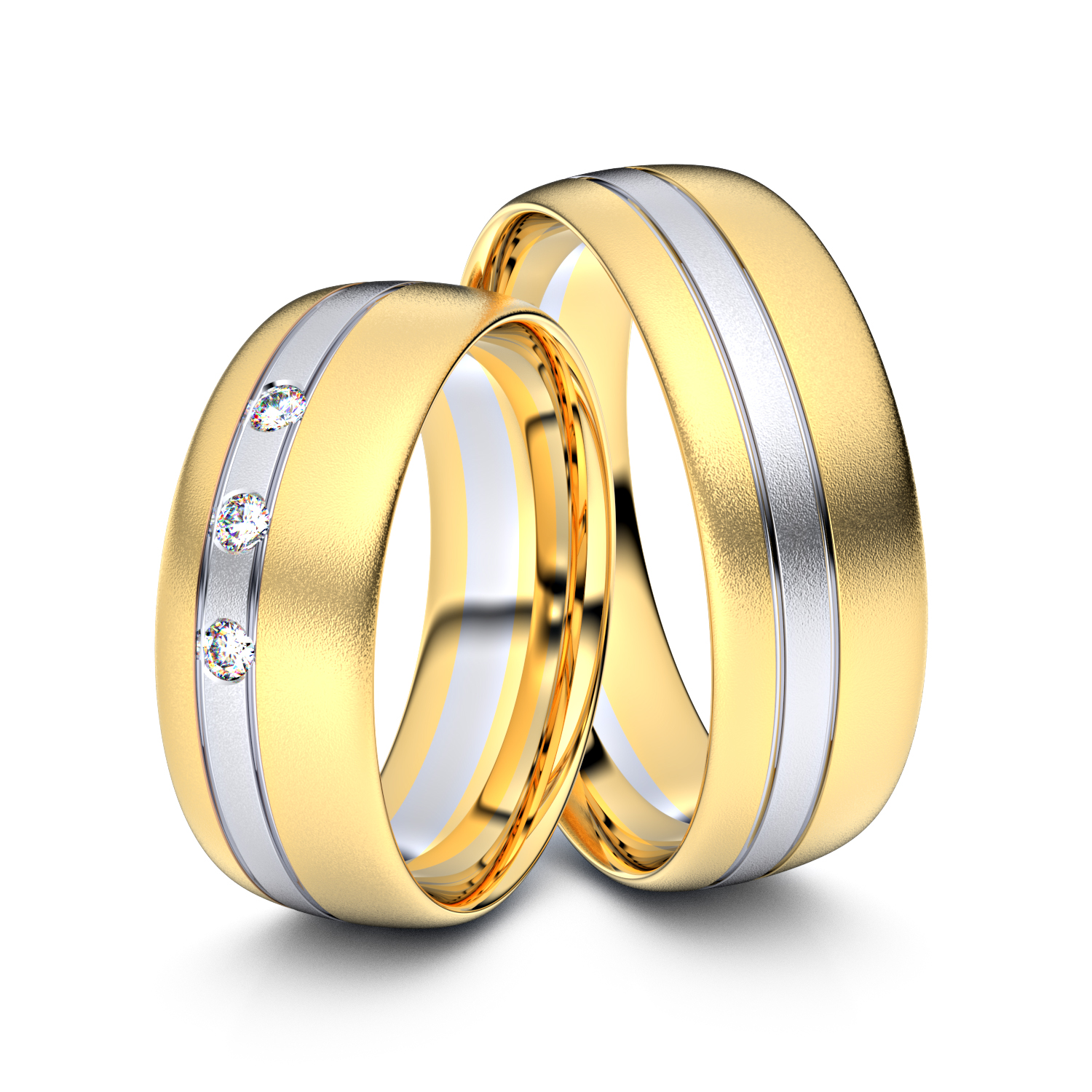 Modell TR076 333er Gelbgold-Weißgold - 26590