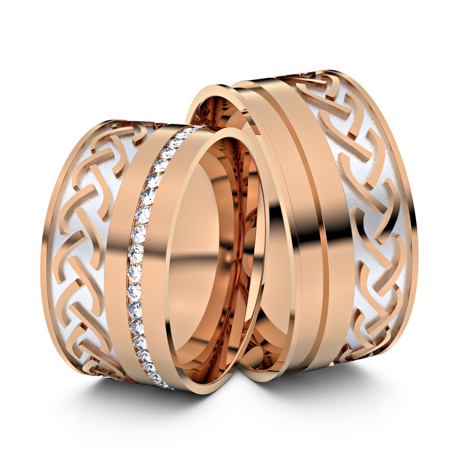 Modell TR235 333er Rotgold-Weißgold - 33165