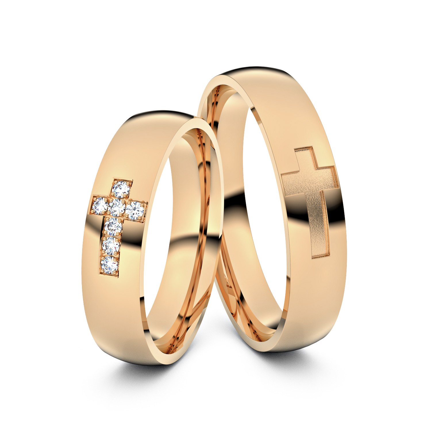 Modell TR197 Kreuz 585er Roségold - 31621