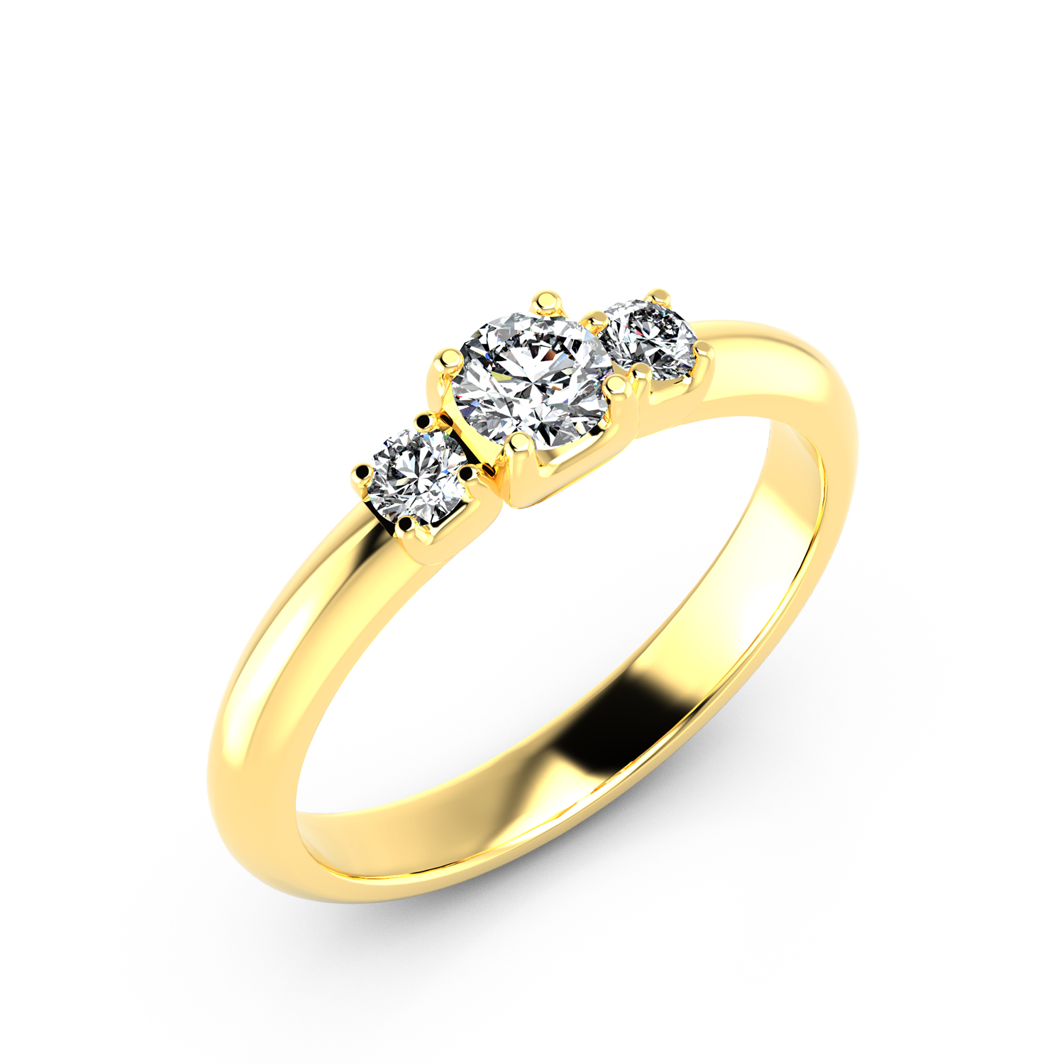 VR013 333er Gelbgold 1x0.30|2x0.10ct. - 45415