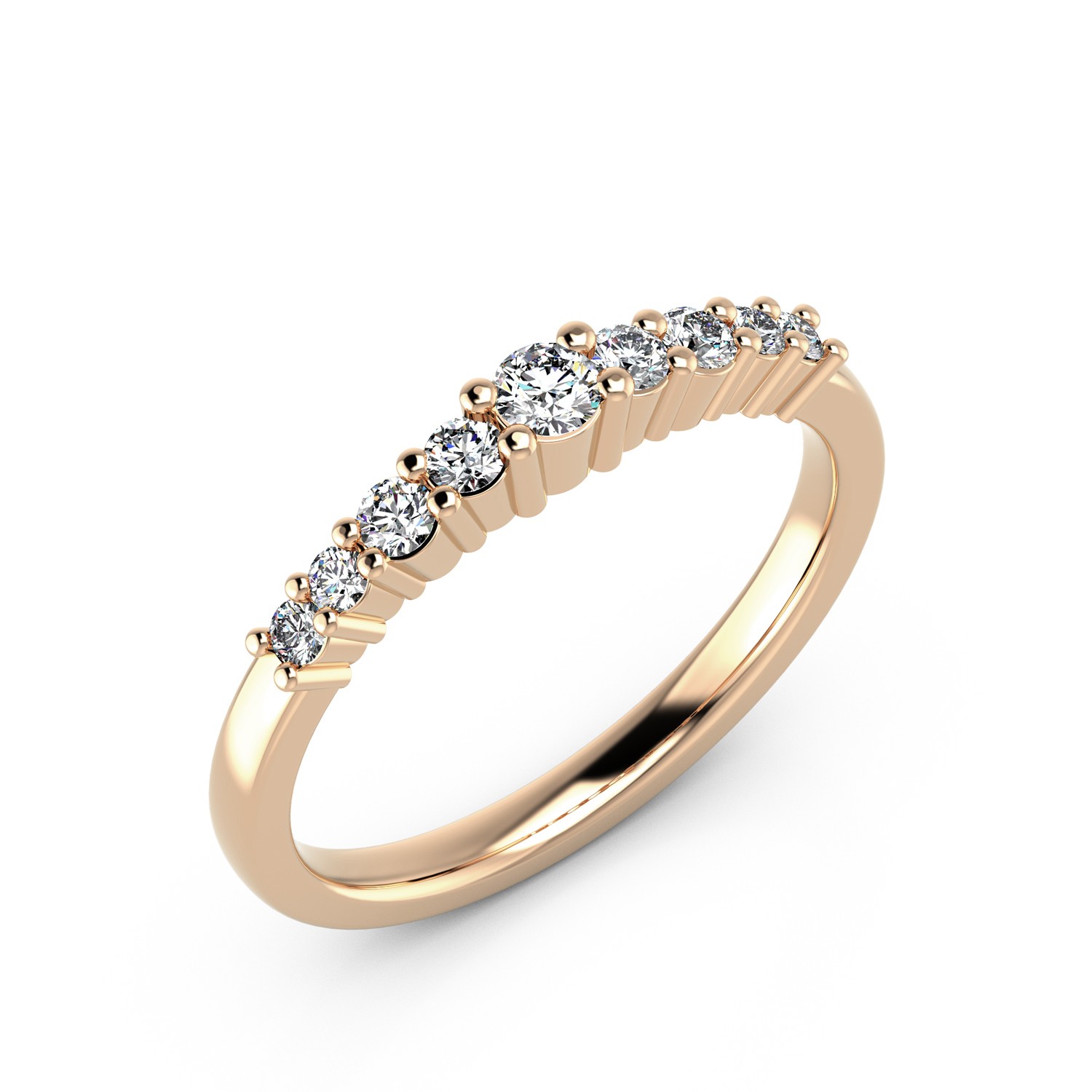 VR012 585er Roségold 1x0.09|4x0.04|4x0.025ct. - 45286