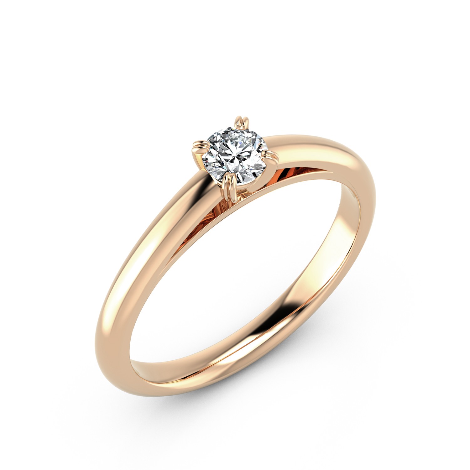 VR025 585er Roségold 1x0.25ct. - 46785