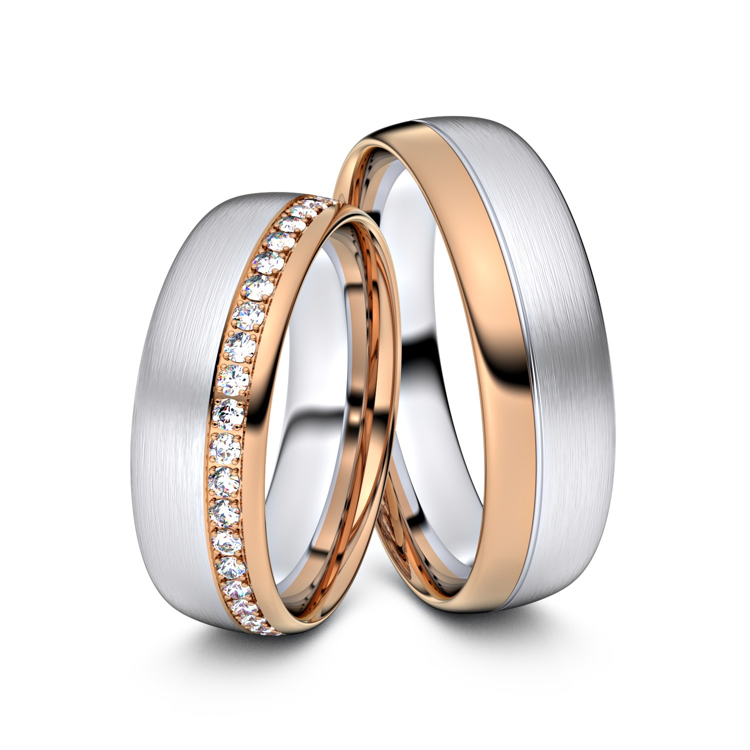 Modell TR066 333er Weißgold-Rotgold - 26184