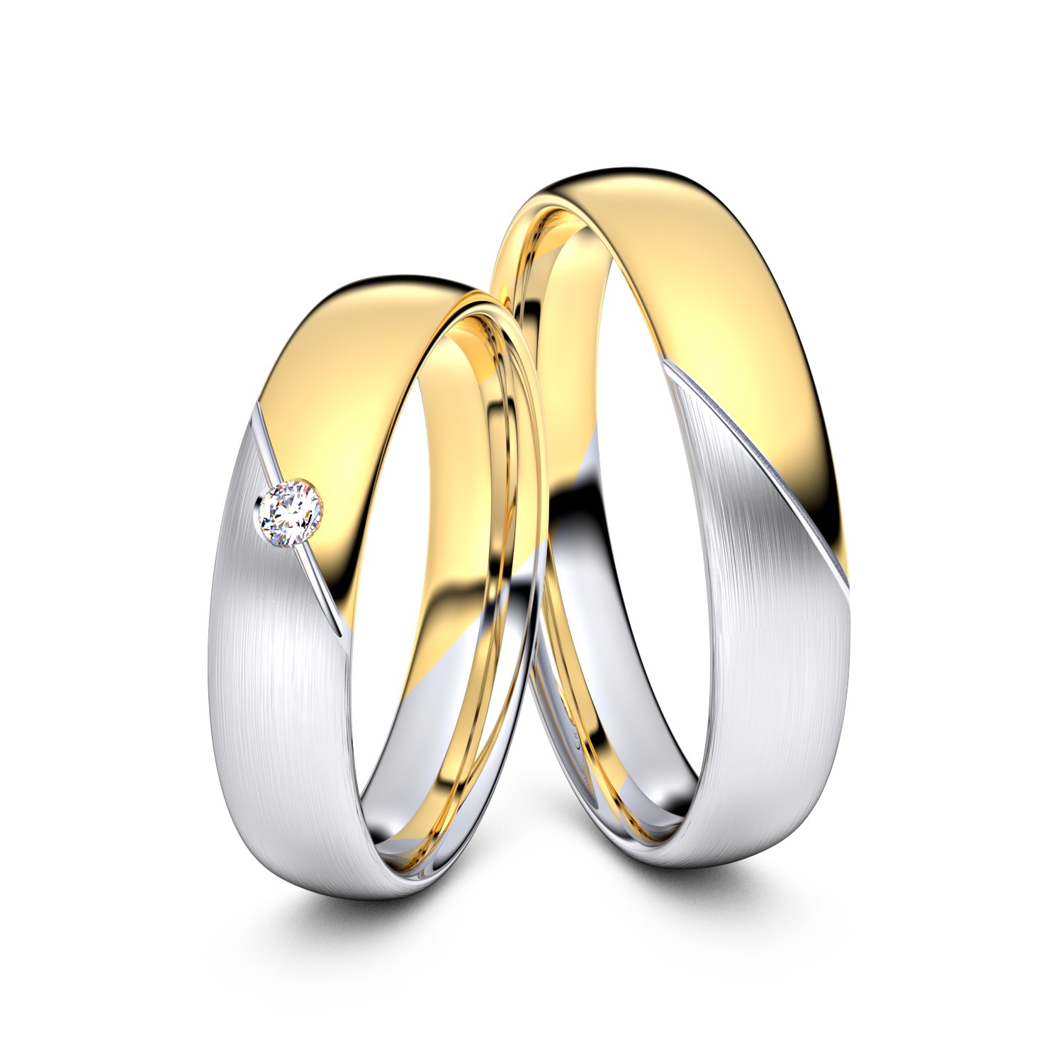 Modell TR230 333er Weißgold-Gelbgold - 32825