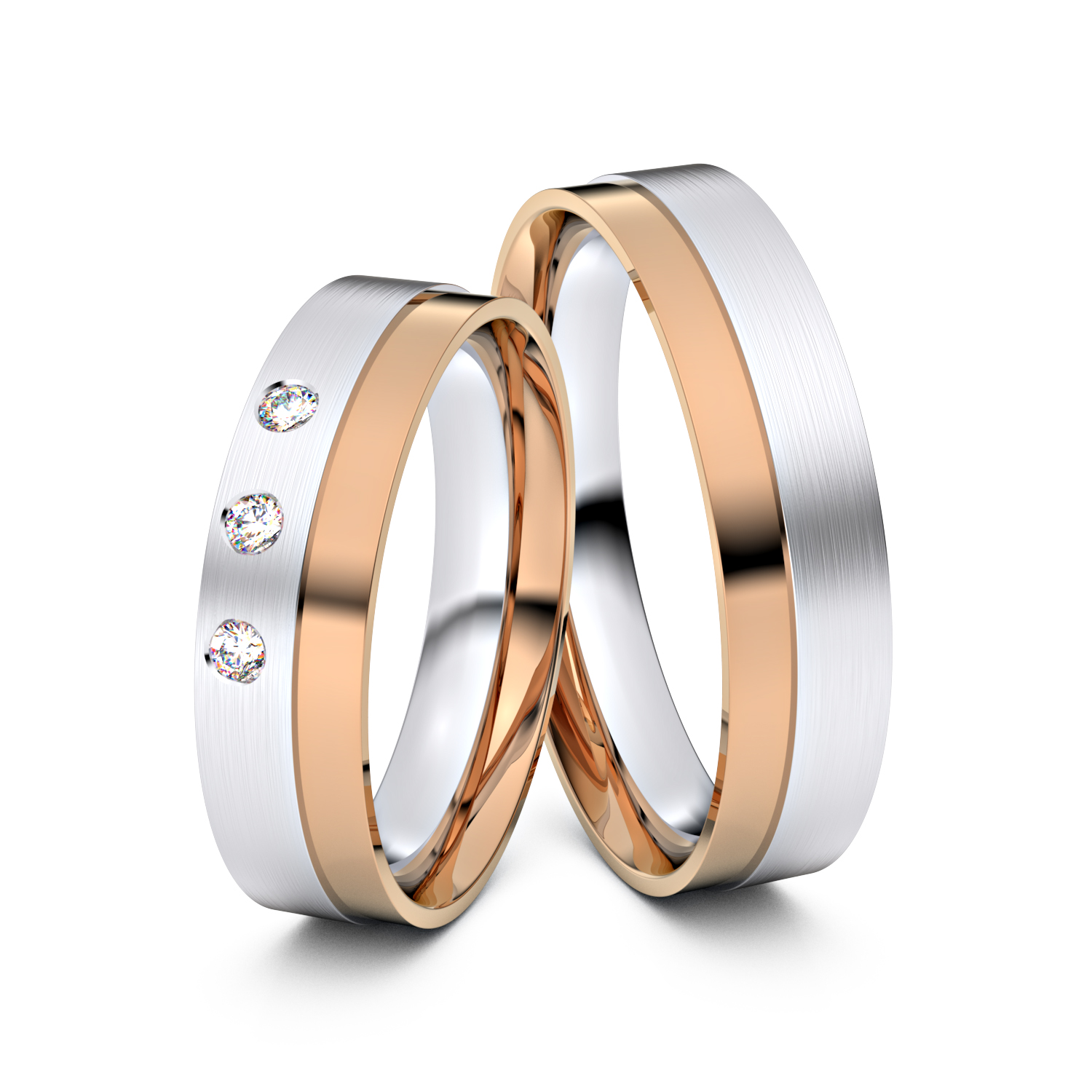 Modell TR326 585er Weißgold-Rotgold - 36296