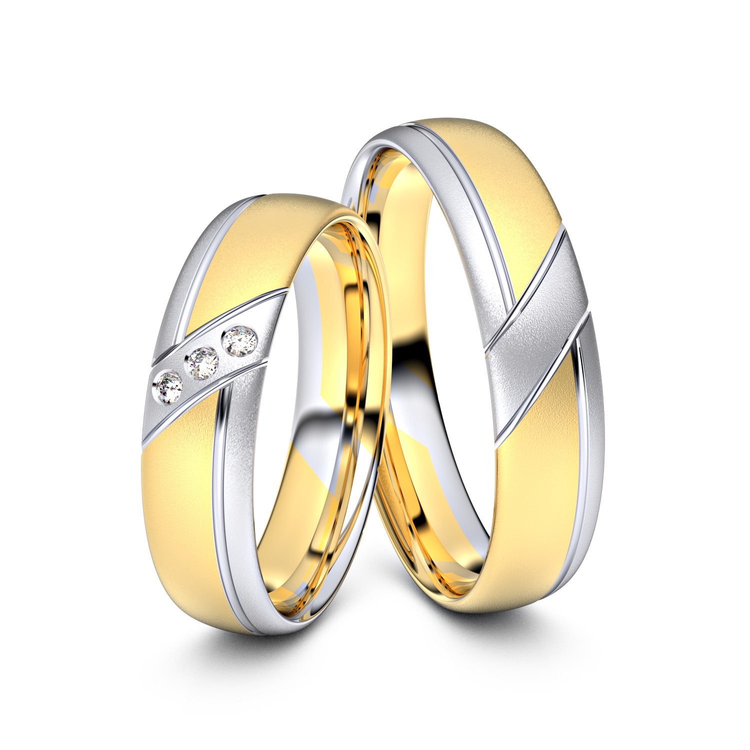 Modell TR163 750er Gelbgold-Weißgold - 30461