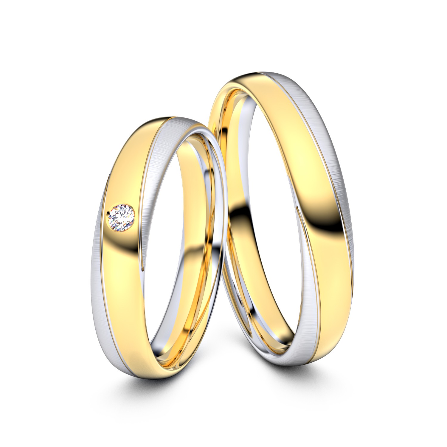 Modell TR288 750er Gelbgold-Weißgold - 35018