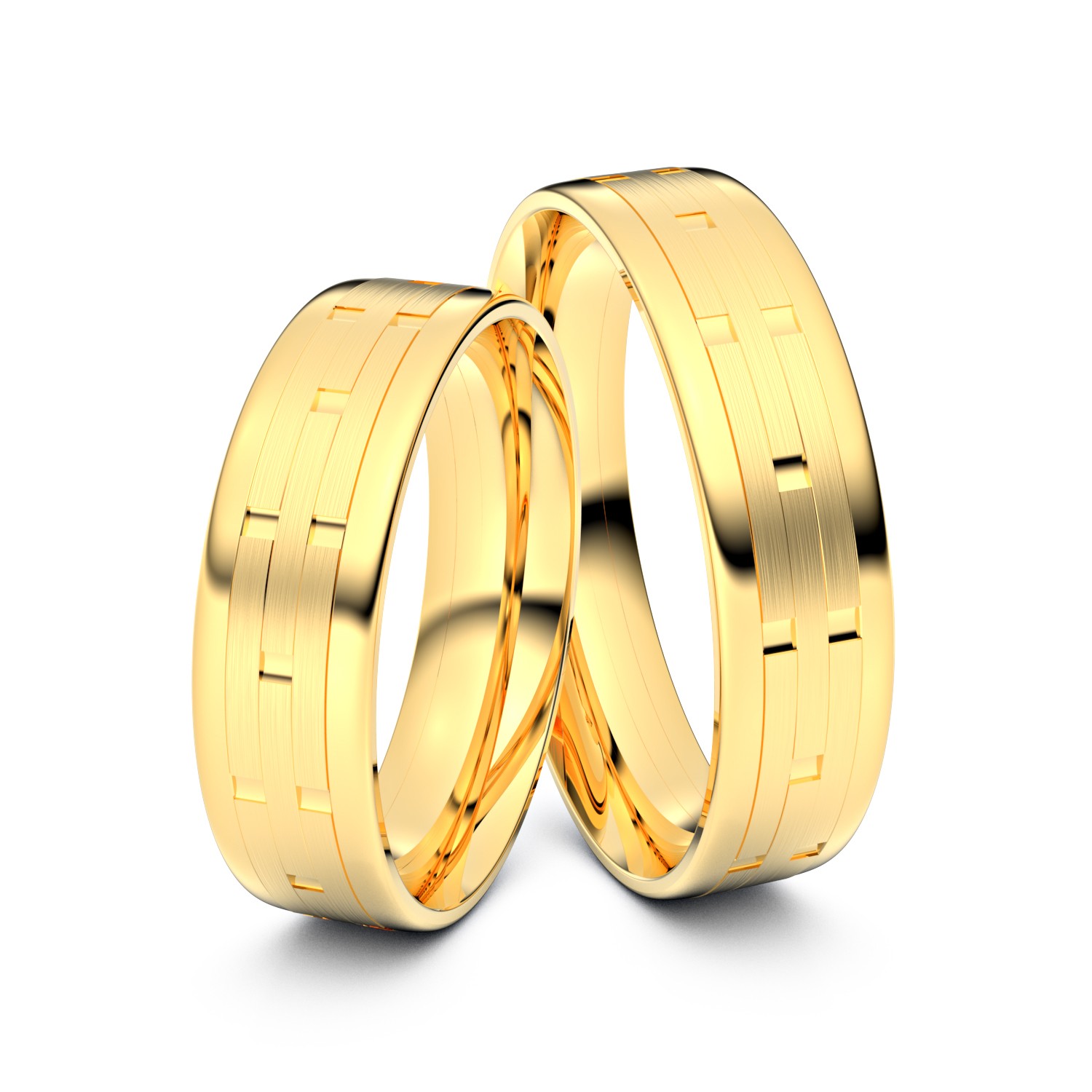 Modell TR131 mit Einkerbungen 333er Gelbgold - 28969