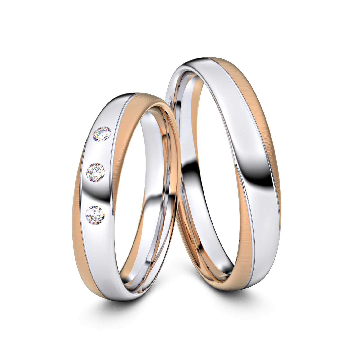 Modell TR288 333er Weißgold-Rotgold - 35037