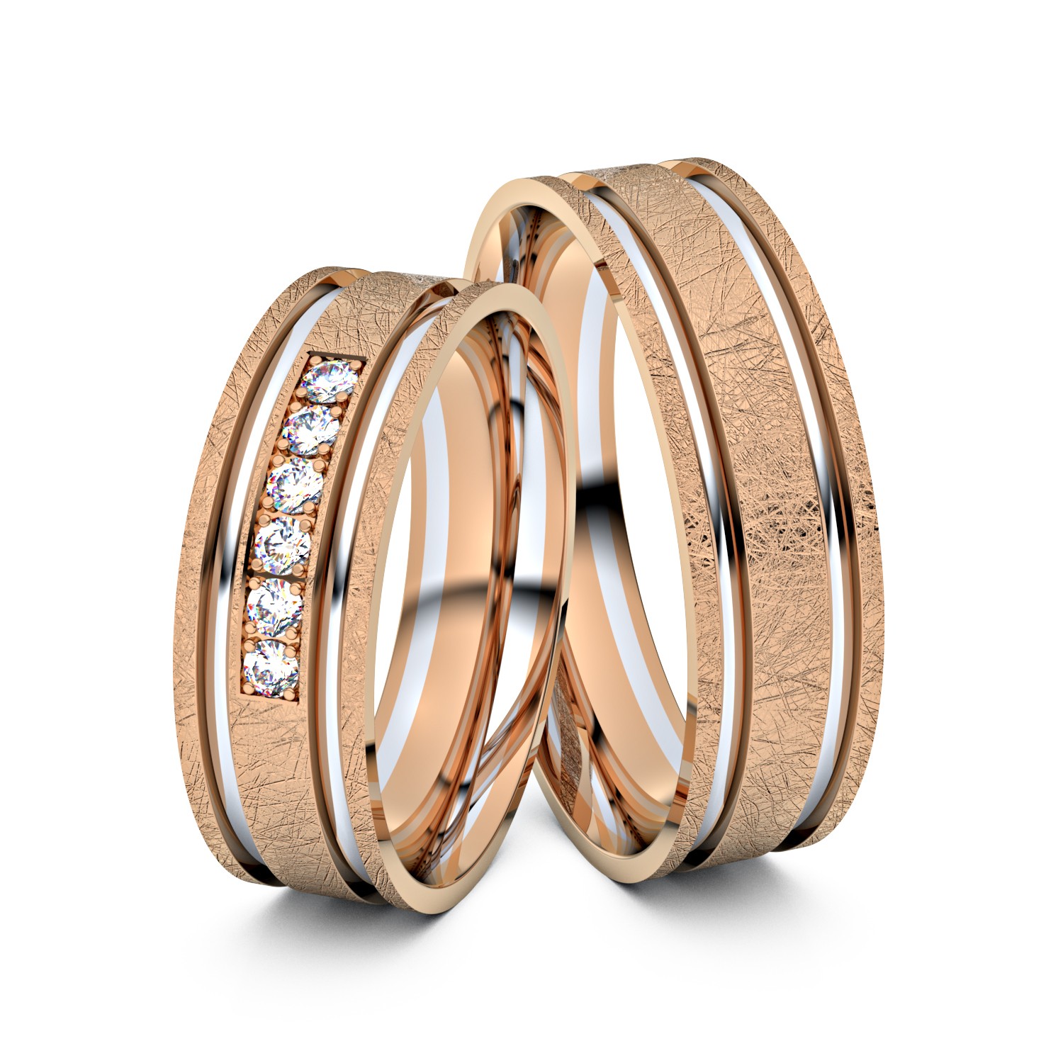 Modell TR385 585er Rotgold-Weißgold - 38565