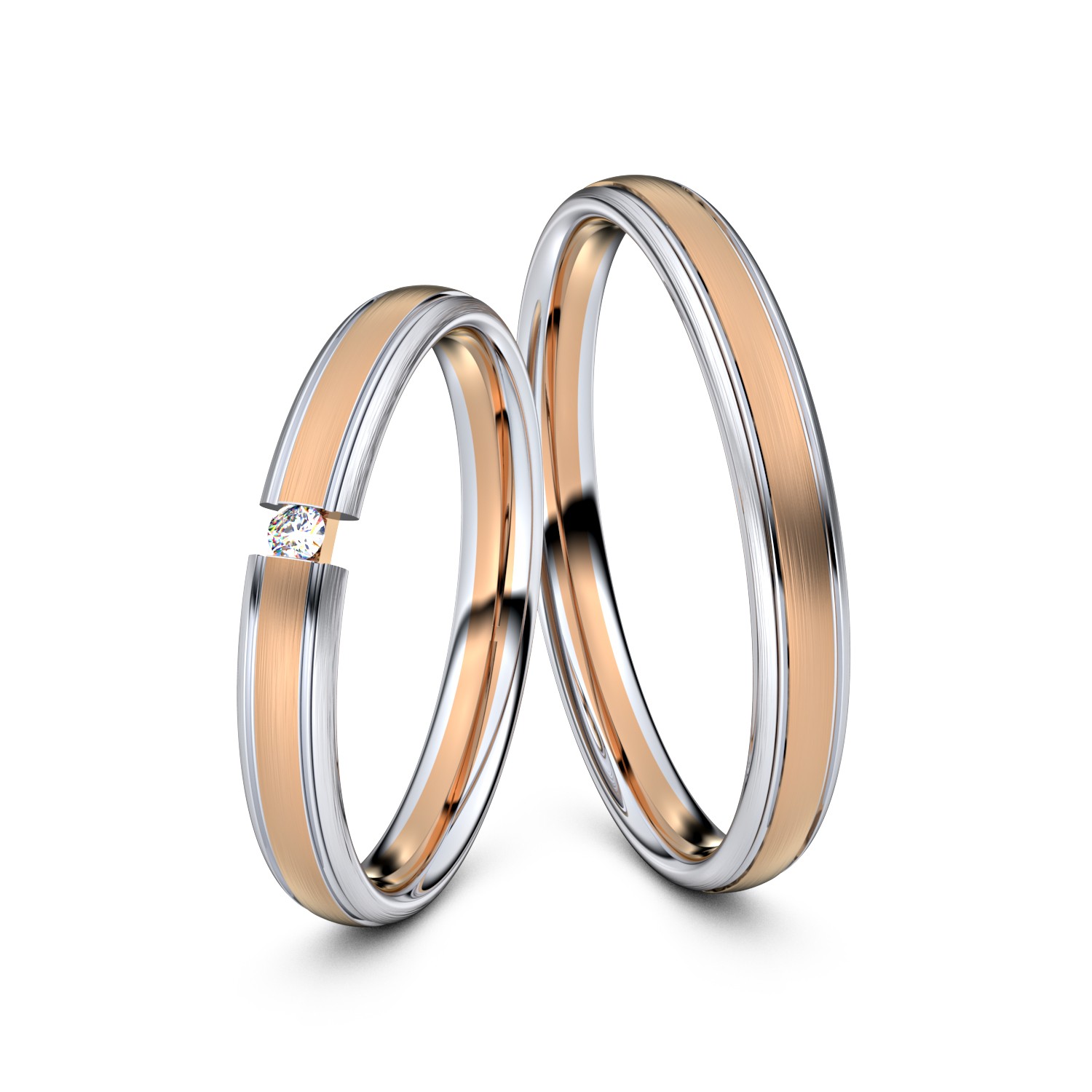 Modell TR358 750er Rotgold-Weißgold - 37519