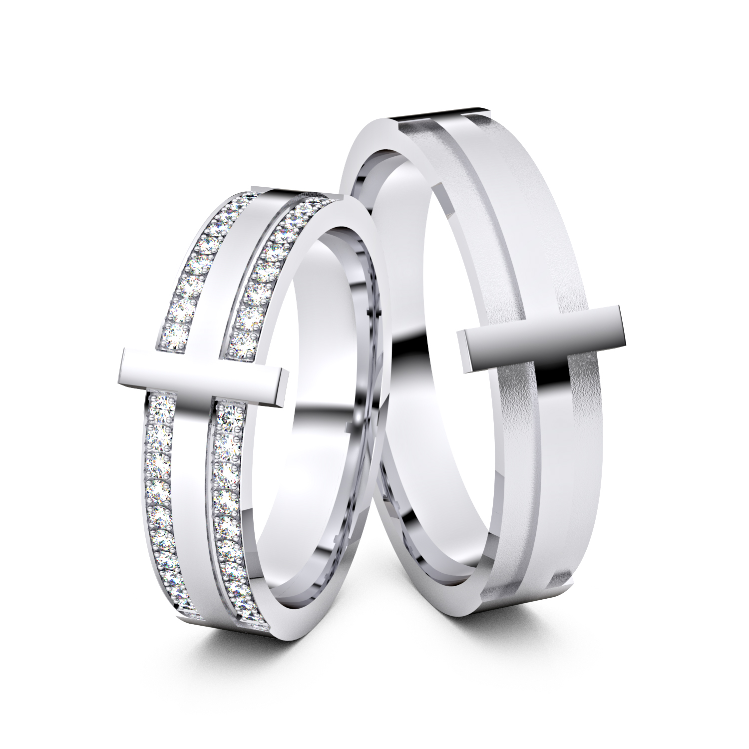 Modell TR196 Big Cross 750er Weißgold - 31611