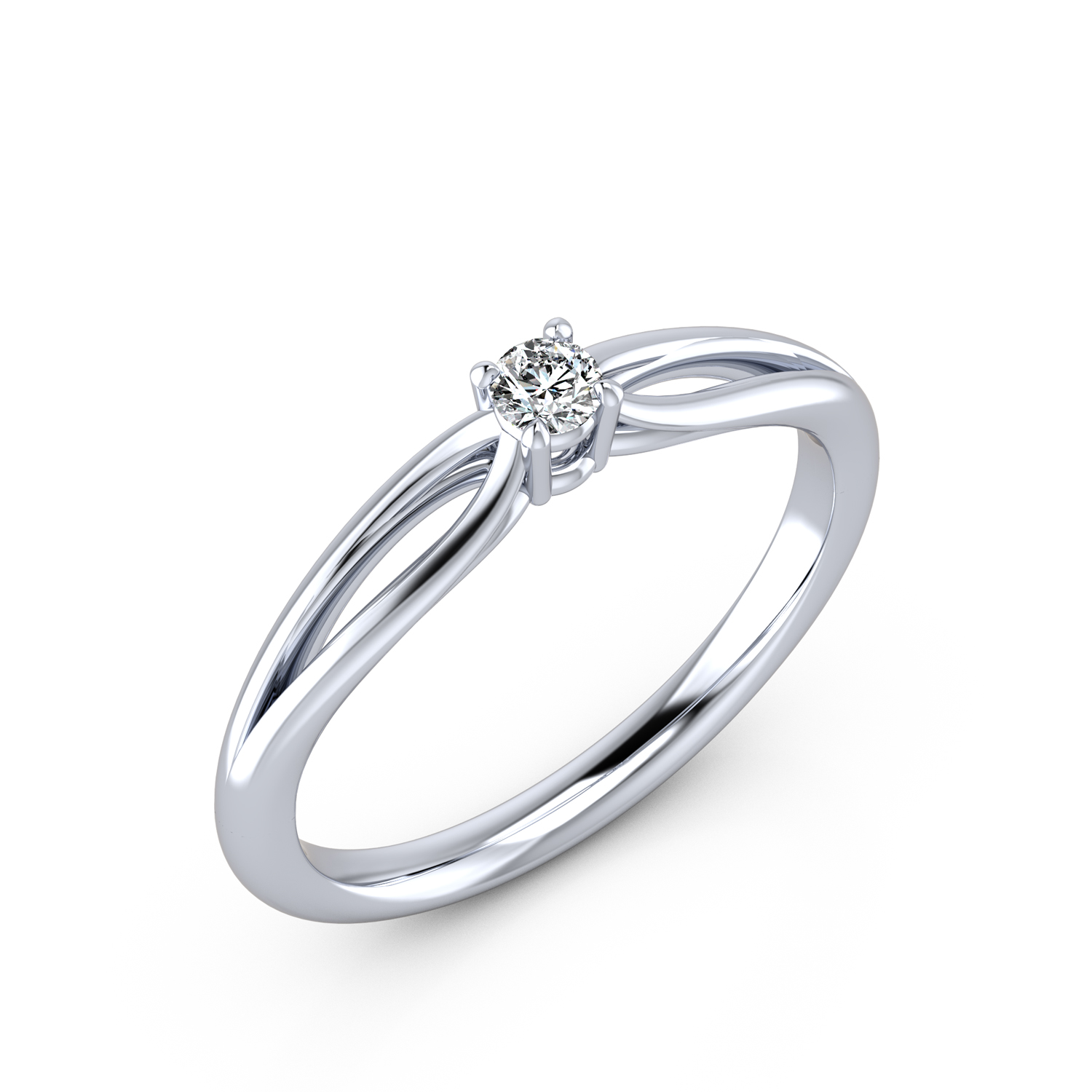 VR016 950er Platin 1x0.10ct. - 45698