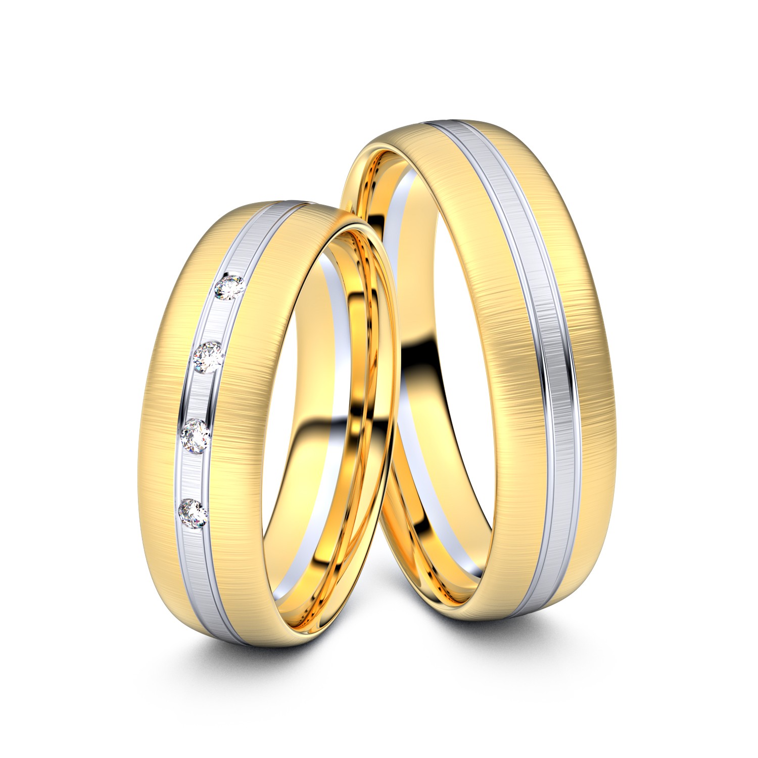 Modell TR033 750er Gelbgold-Weißgold - 24765