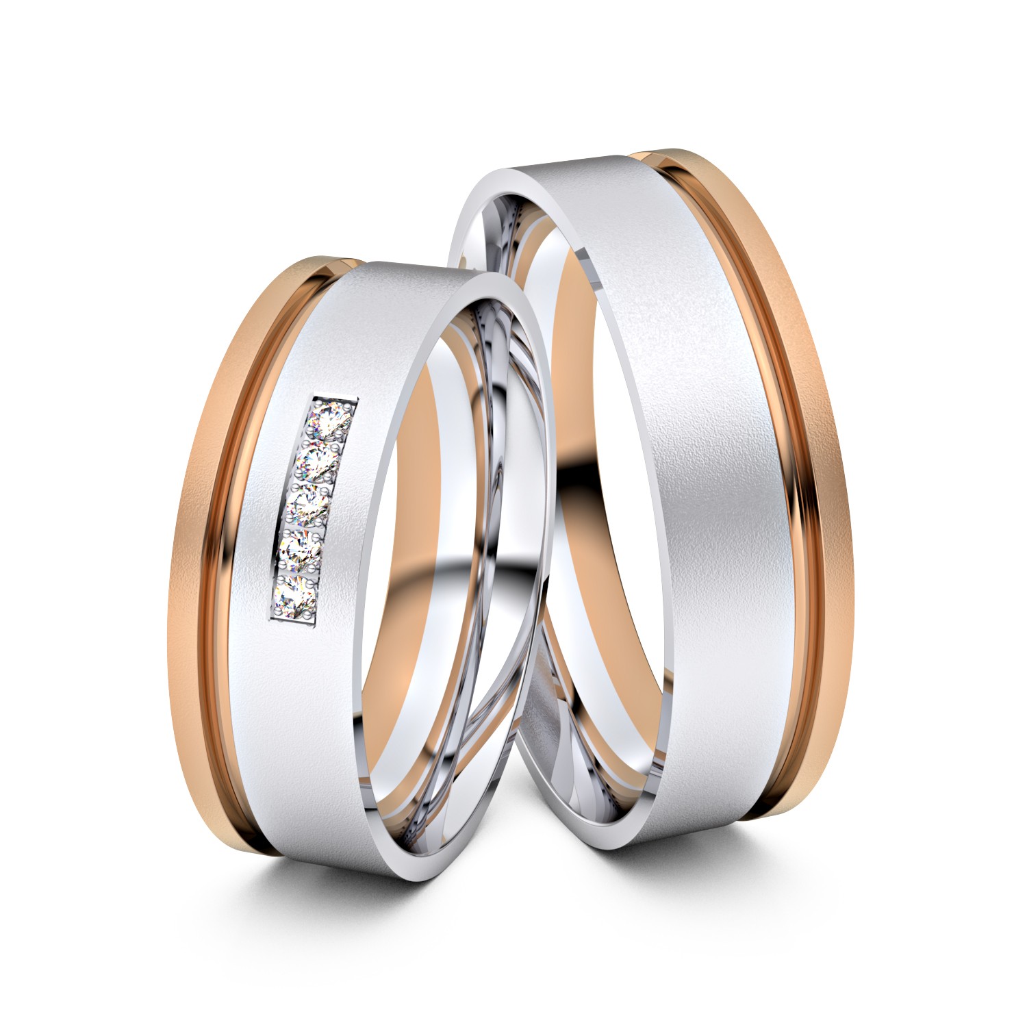 Modell TR378 585er Weißgold-Rotgold - 38316