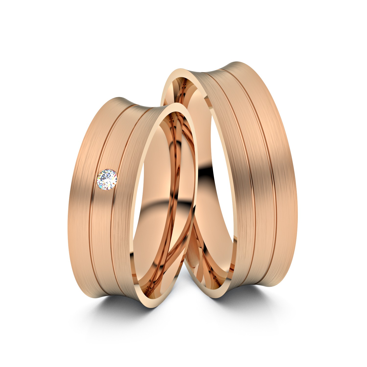 Modell TR135 Doppel Fuge 333er Rotgold - 29048